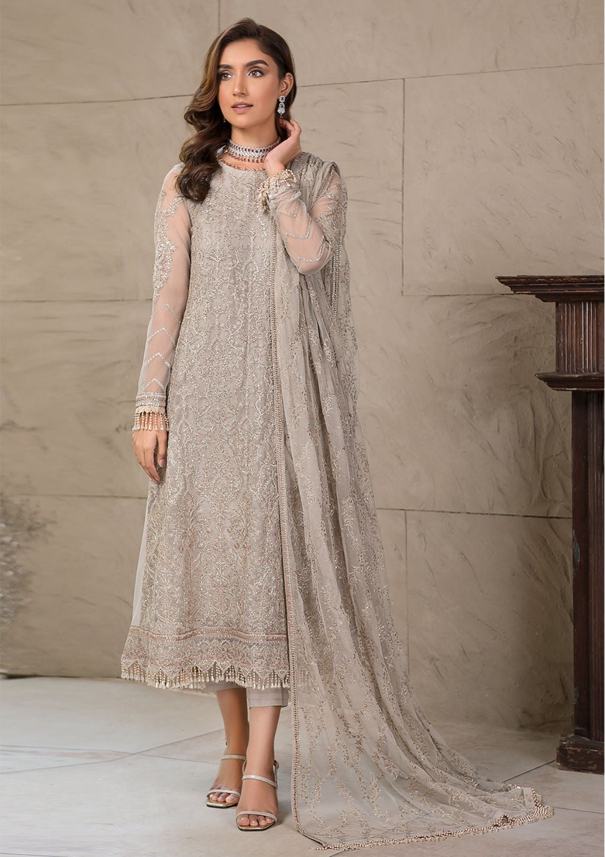 Formal Dress - Zarif - Falak - Festive - ZF#03 (Cheryl) available at Saleem Fabrics Traditions