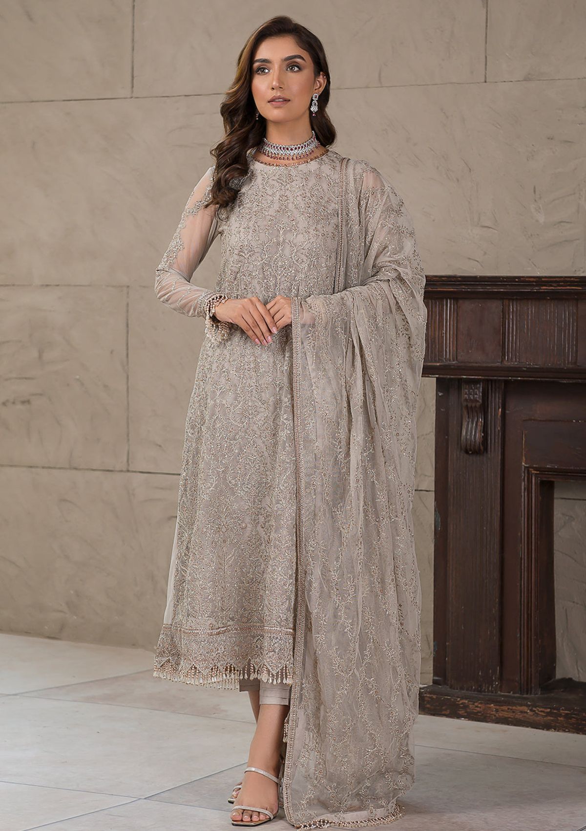 Formal Dress - Zarif - Falak - Festive - ZF#03 (Cheryl) available at Saleem Fabrics Traditions