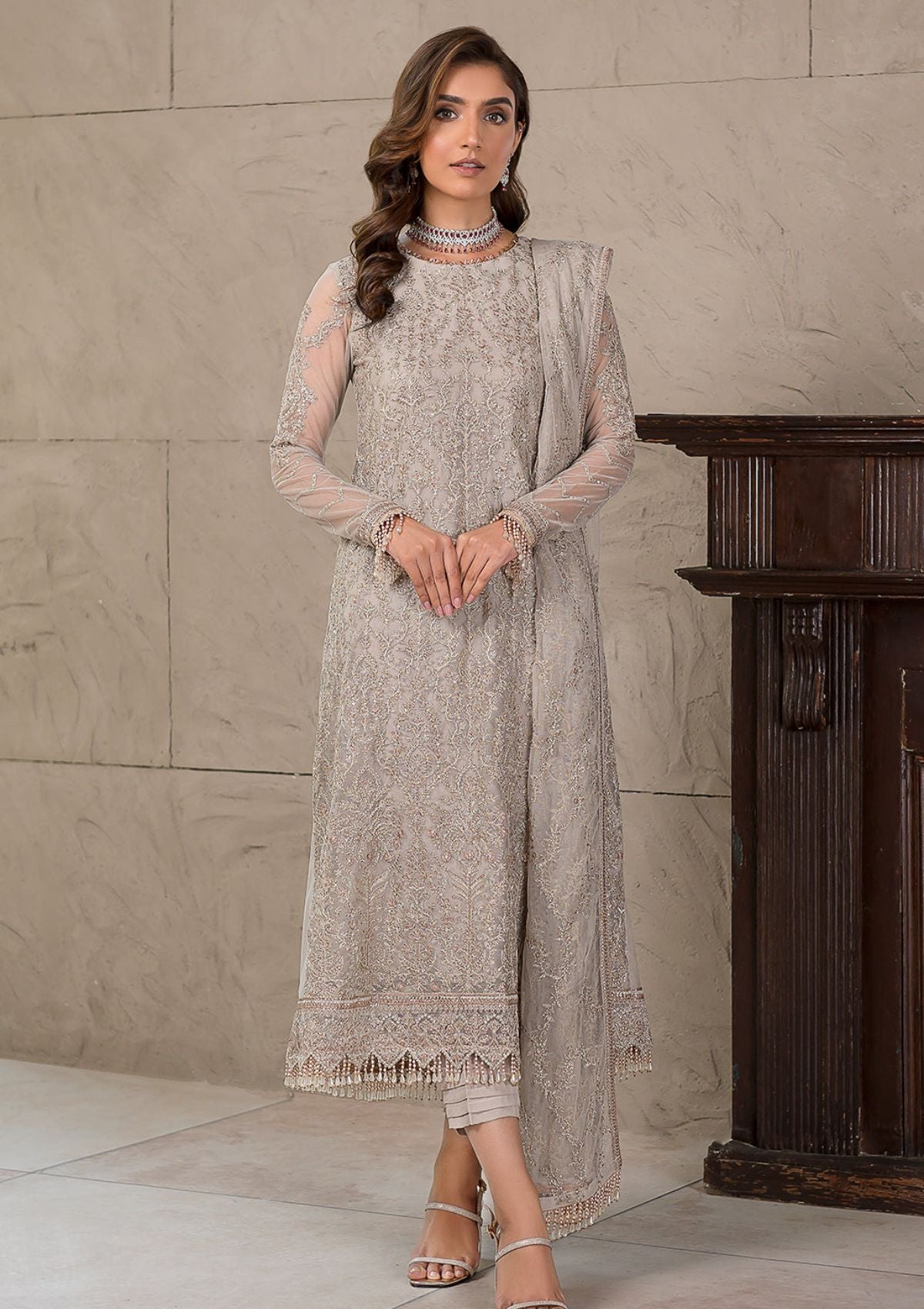 Formal Dress - Zarif - Falak - Festive - ZF#03 (Cheryl) available at Saleem Fabrics Traditions