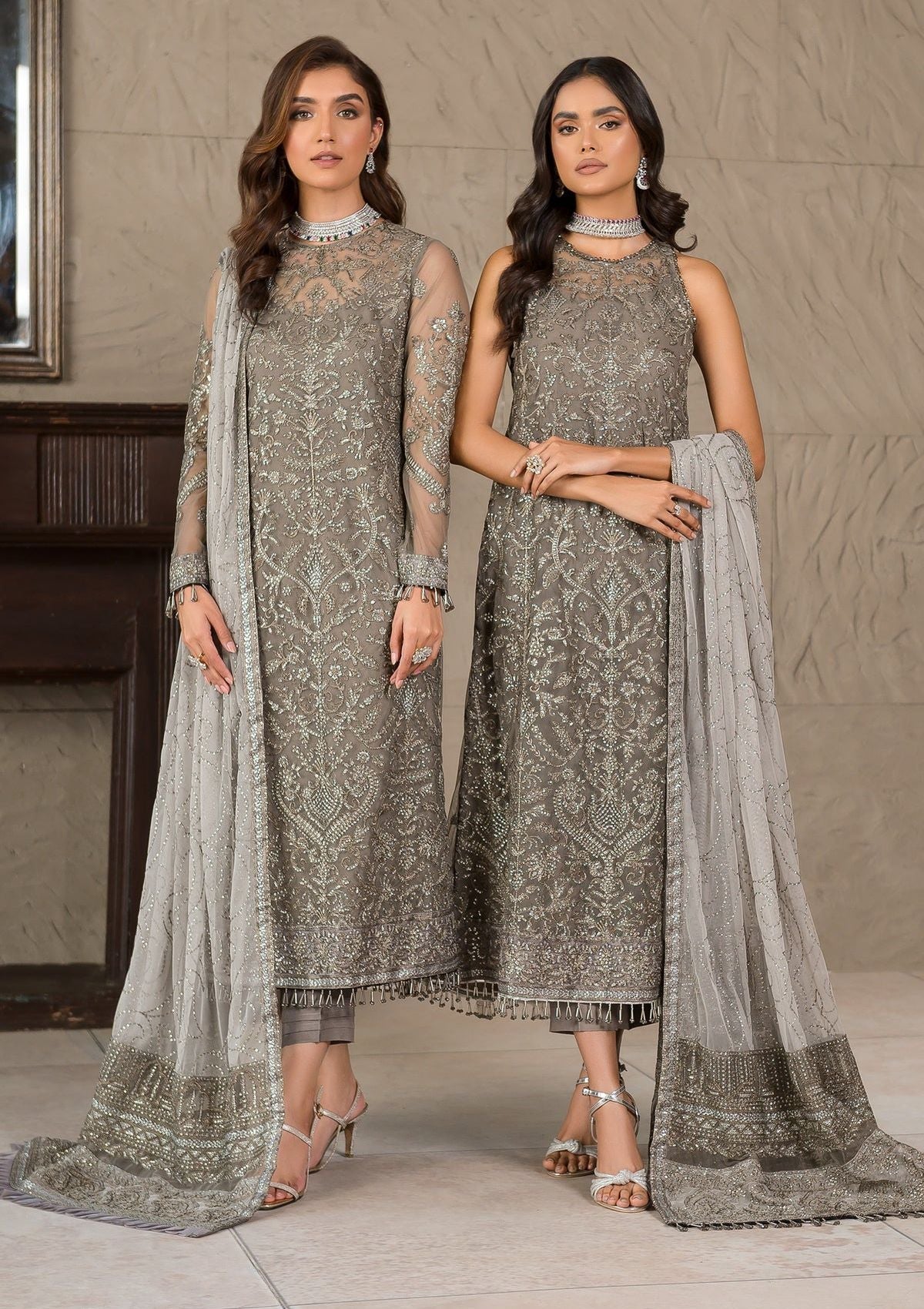 Formal Dress - Zarif - Falak - Festive - ZF#06 (Isabelle) available at Saleem Fabrics Traditions