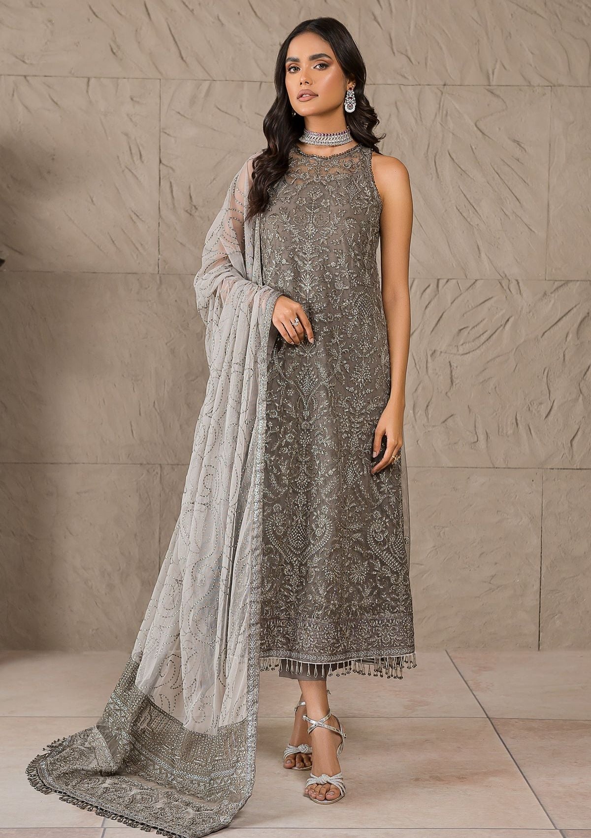 Formal Dress - Zarif - Falak - Festive - ZF#06 (Isabelle) available at Saleem Fabrics Traditions