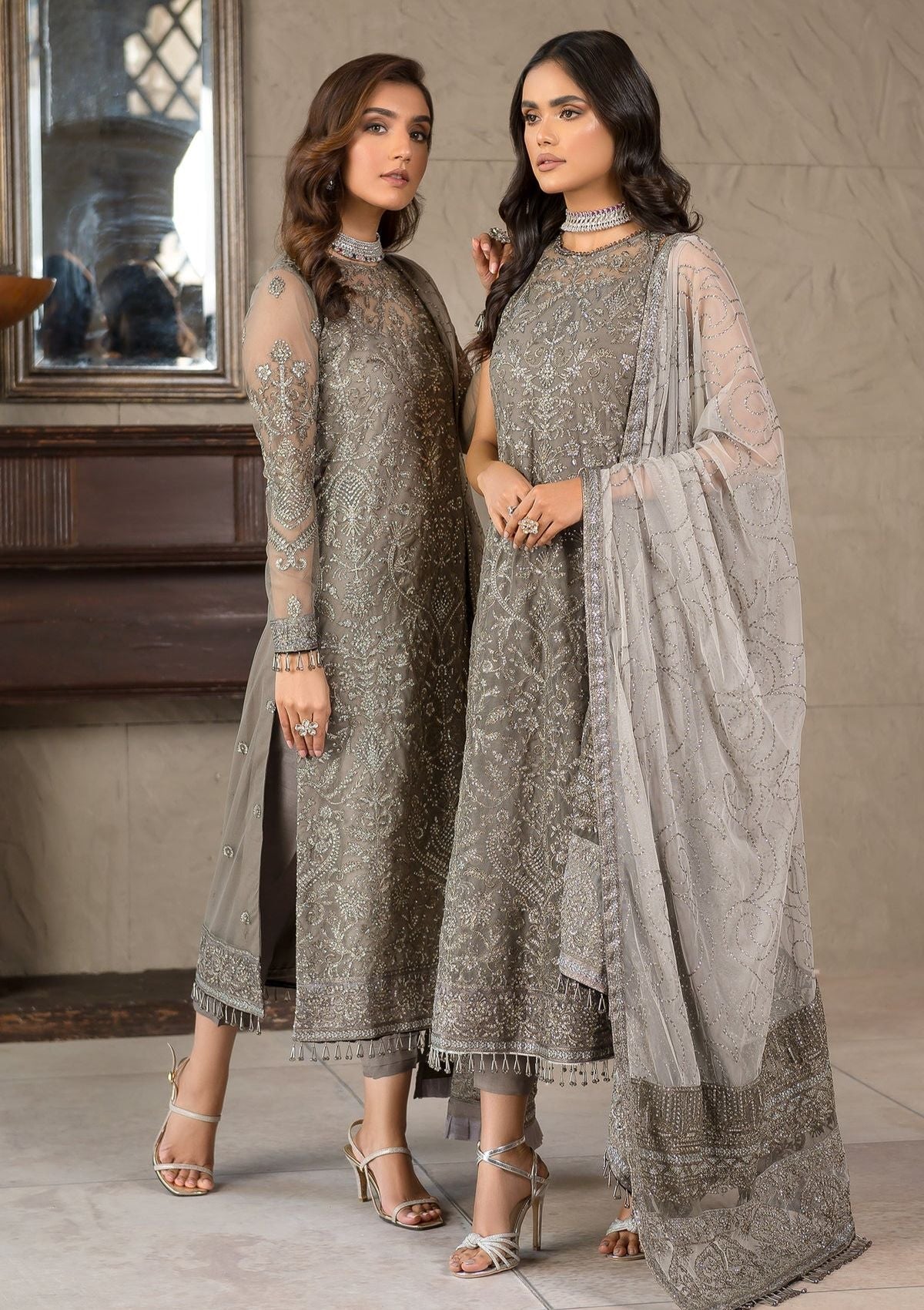 Formal Dress - Zarif - Falak - Festive - ZF#06 (Isabelle) available at Saleem Fabrics Traditions