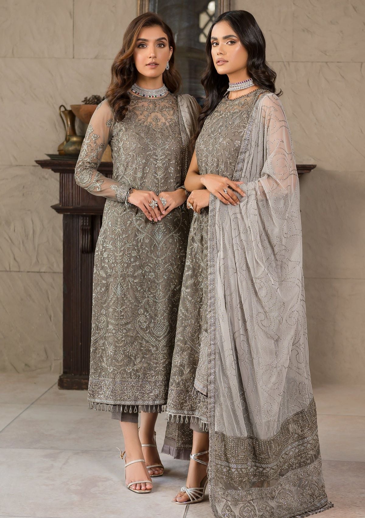 Formal Dress - Zarif - Falak - Festive - ZF#06 (Isabelle) available at Saleem Fabrics Traditions