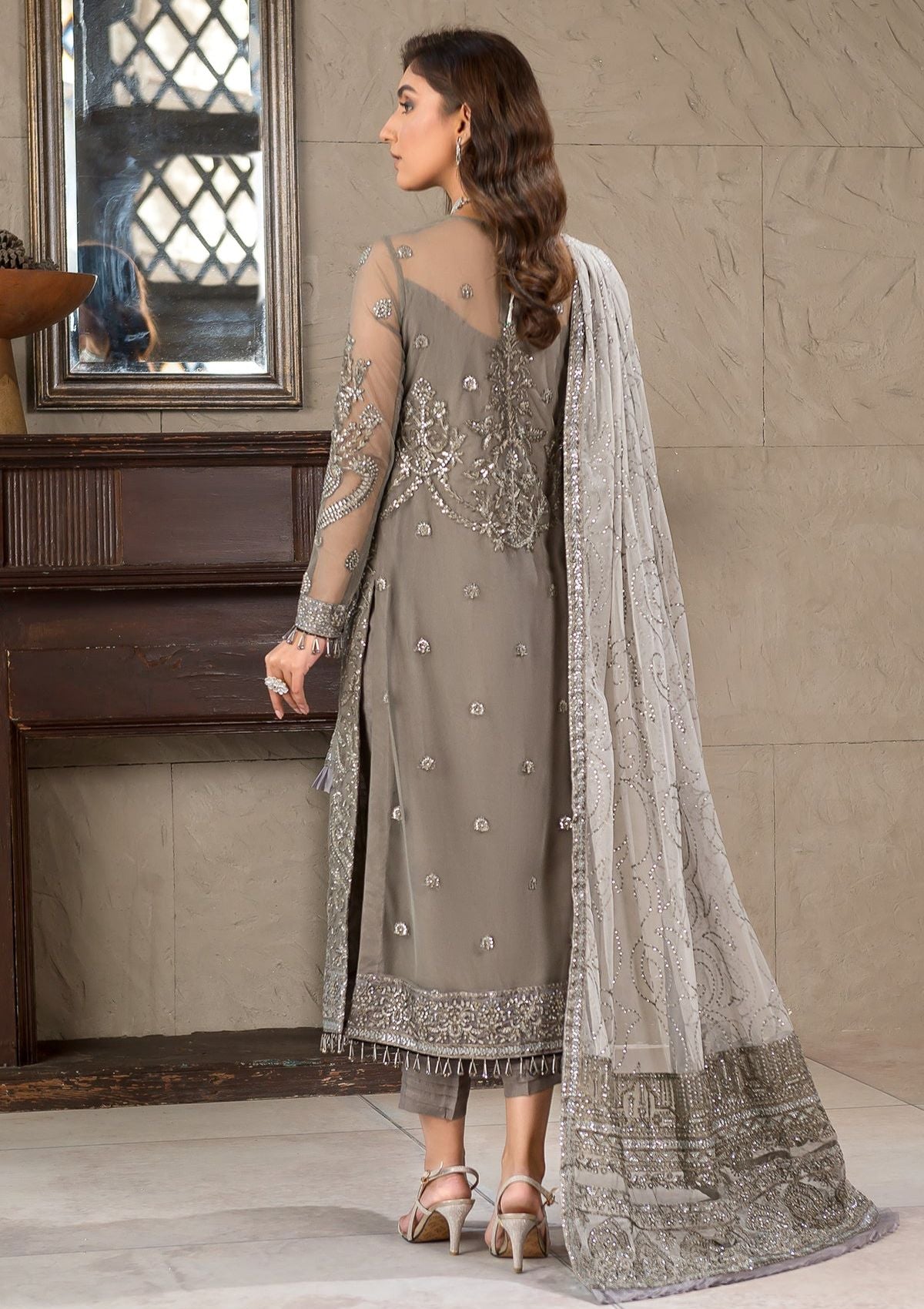 Formal Dress - Zarif - Falak - Festive - ZF#06 (Isabelle) available at Saleem Fabrics Traditions