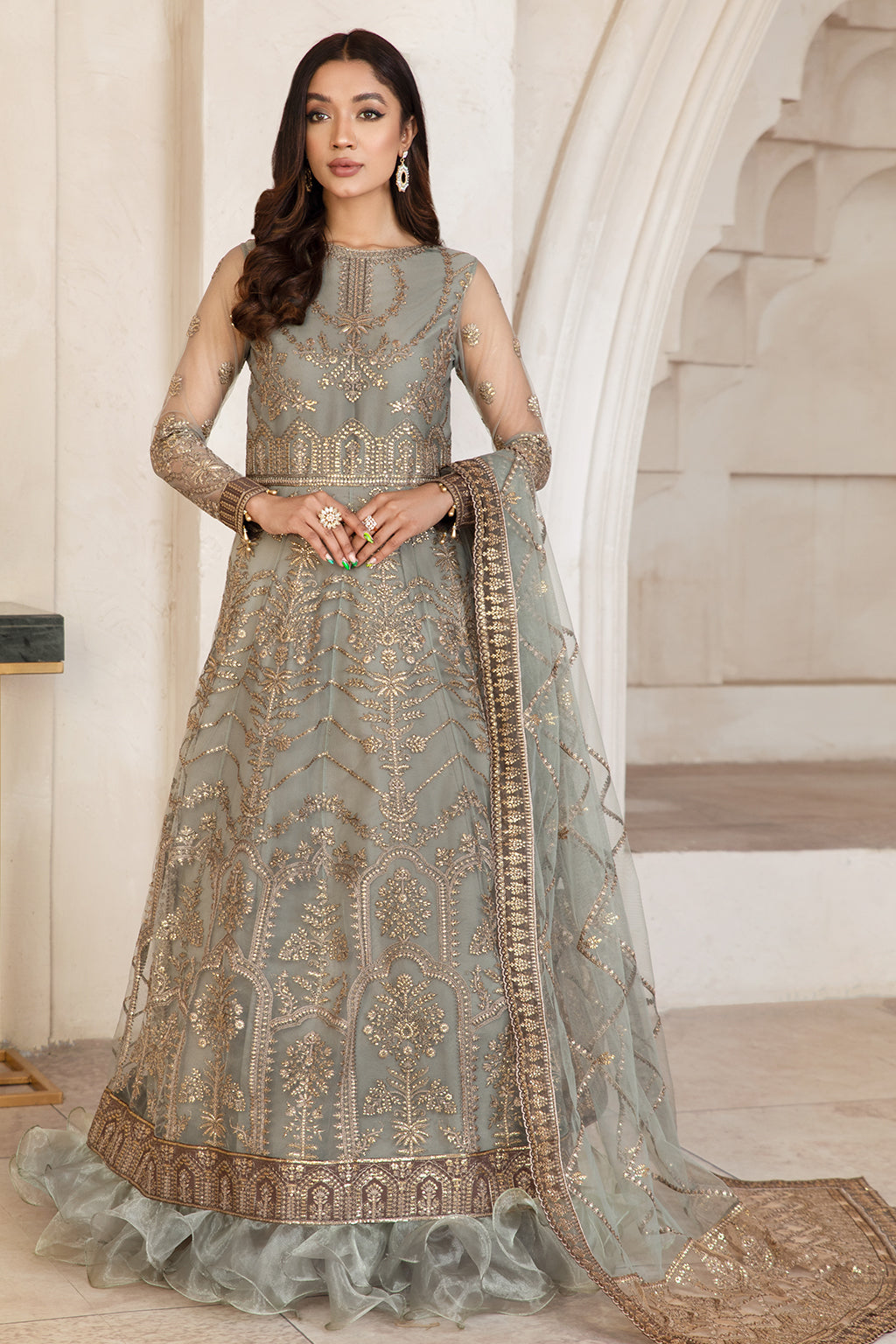 Formal Dress - Zarif - Gulzaar - Festive - ZFG#01 (GUZEL) available at Saleem Fabrics Traditions