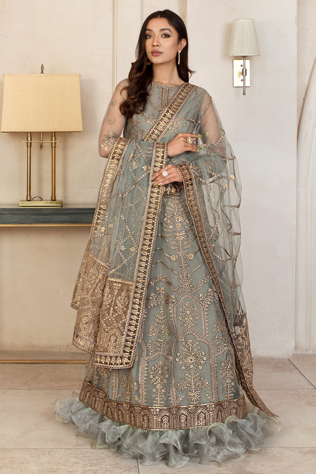 Formal Dress - Zarif - Gulzaar - Festive - ZFG#01 (GUZEL) available at Saleem Fabrics Traditions