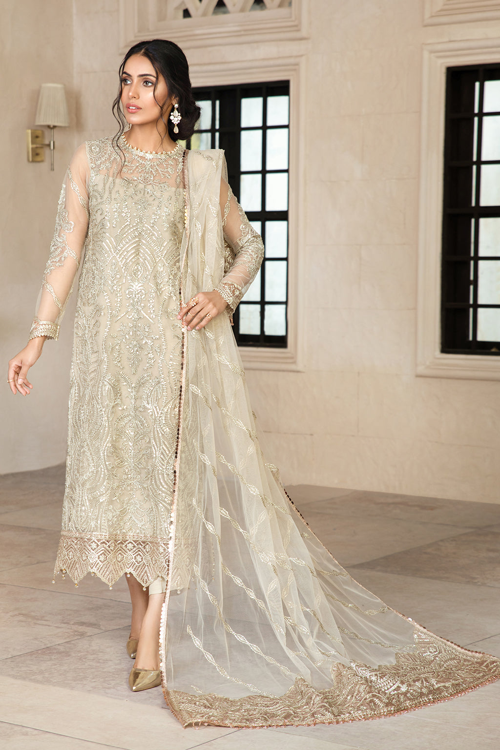 Formal Dress - Zarif - Gulzaar - Festive - ZFG#03 (DAISY) available at Saleem Fabrics Traditions