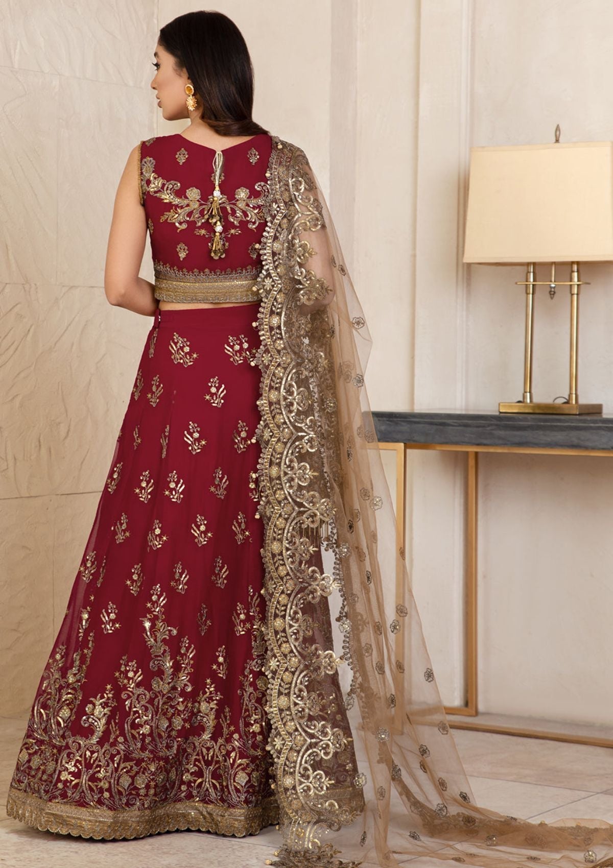 Formal Dress - Zarif - Gulzaar - Festive - ZFG#04 (ROSELIA) available at Saleem Fabrics Traditions