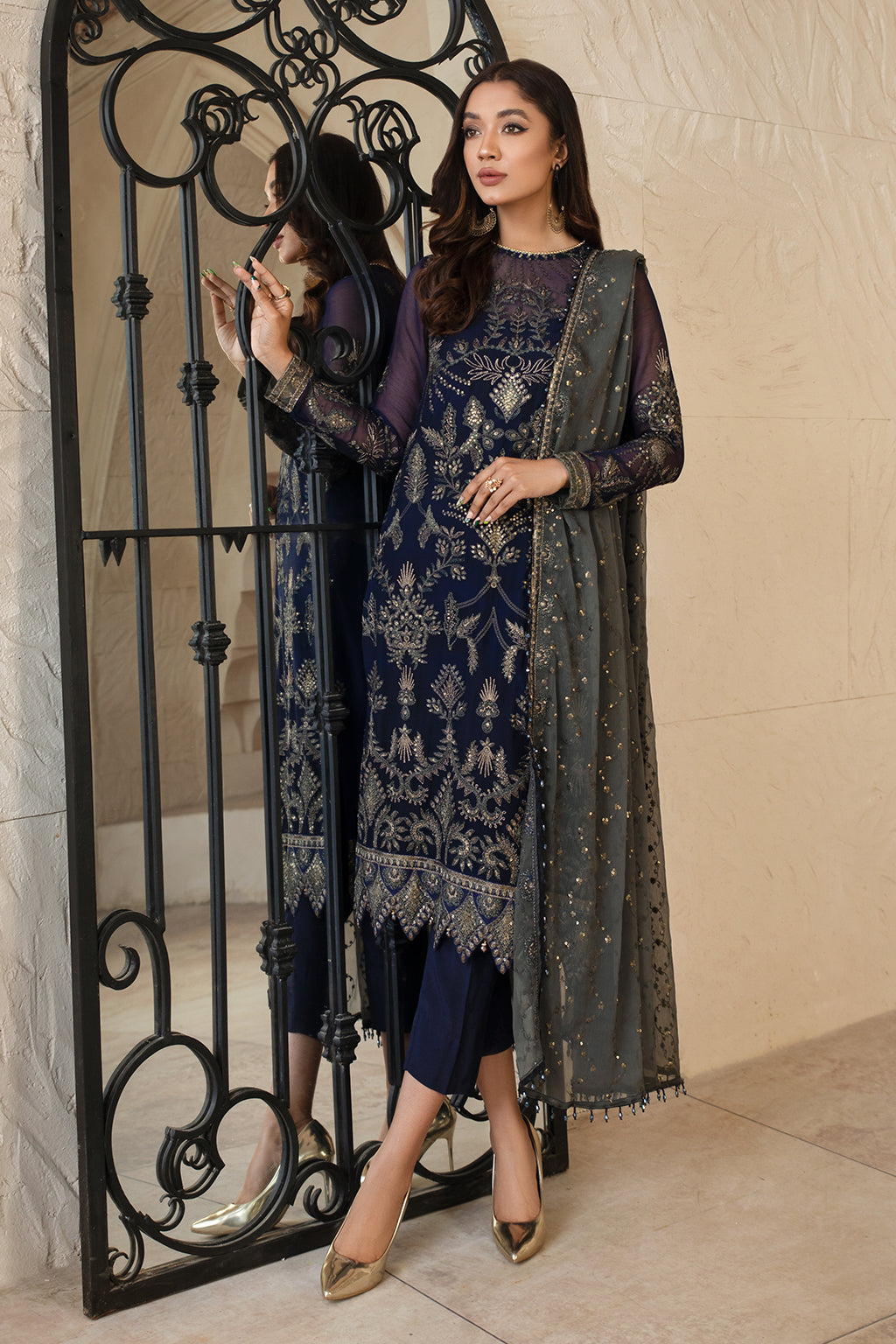 Formal Dress - Zarif - Gulzaar - Festive - ZFG#05 (ELYSIAN) available at Saleem Fabrics Traditions