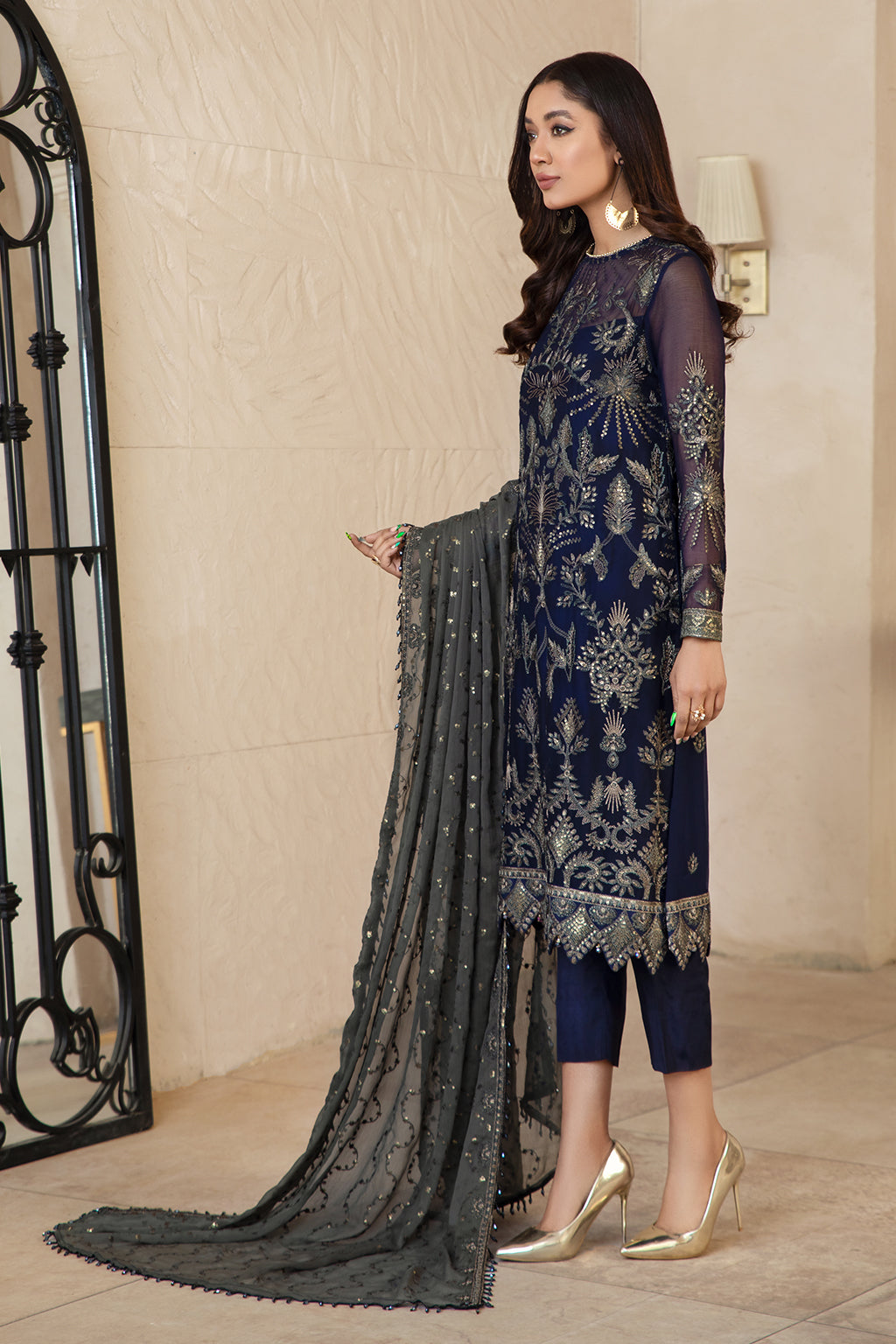 Formal Dress - Zarif - Gulzaar - Festive - ZFG#05 (ELYSIAN) available at Saleem Fabrics Traditions