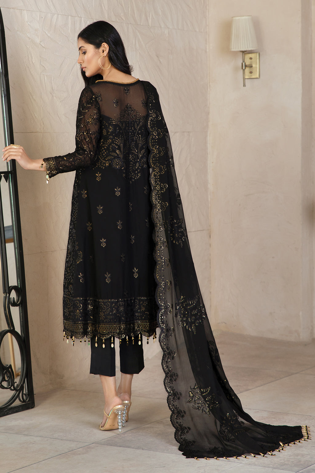Formal Dress - Zarif - Gulzaar - Festive - ZFG#08 (TWILIGHT) available at Saleem Fabrics Traditions