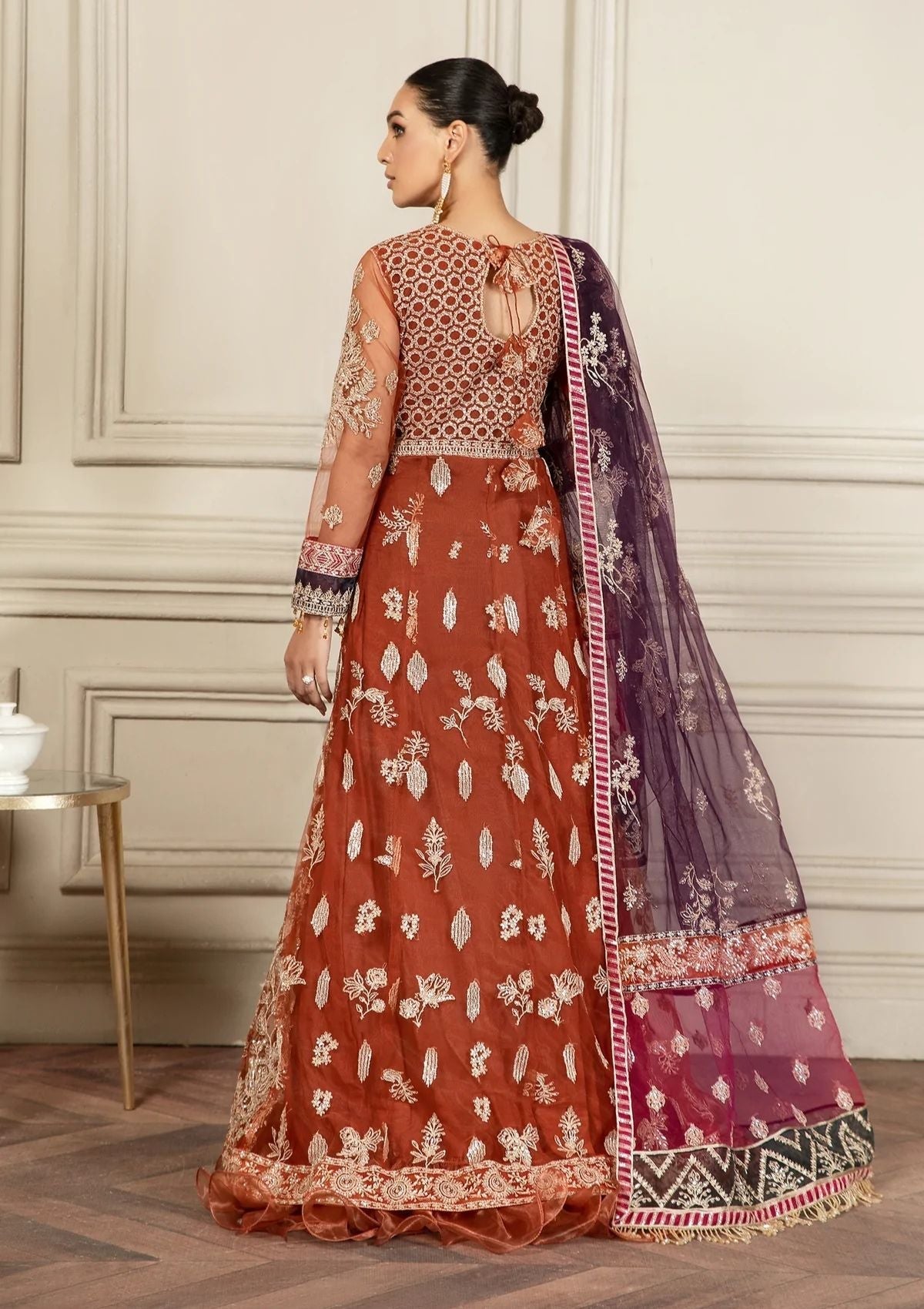 Formal Dress - Zarif - Mehroze - AMBER available at Saleem Fabrics Traditions