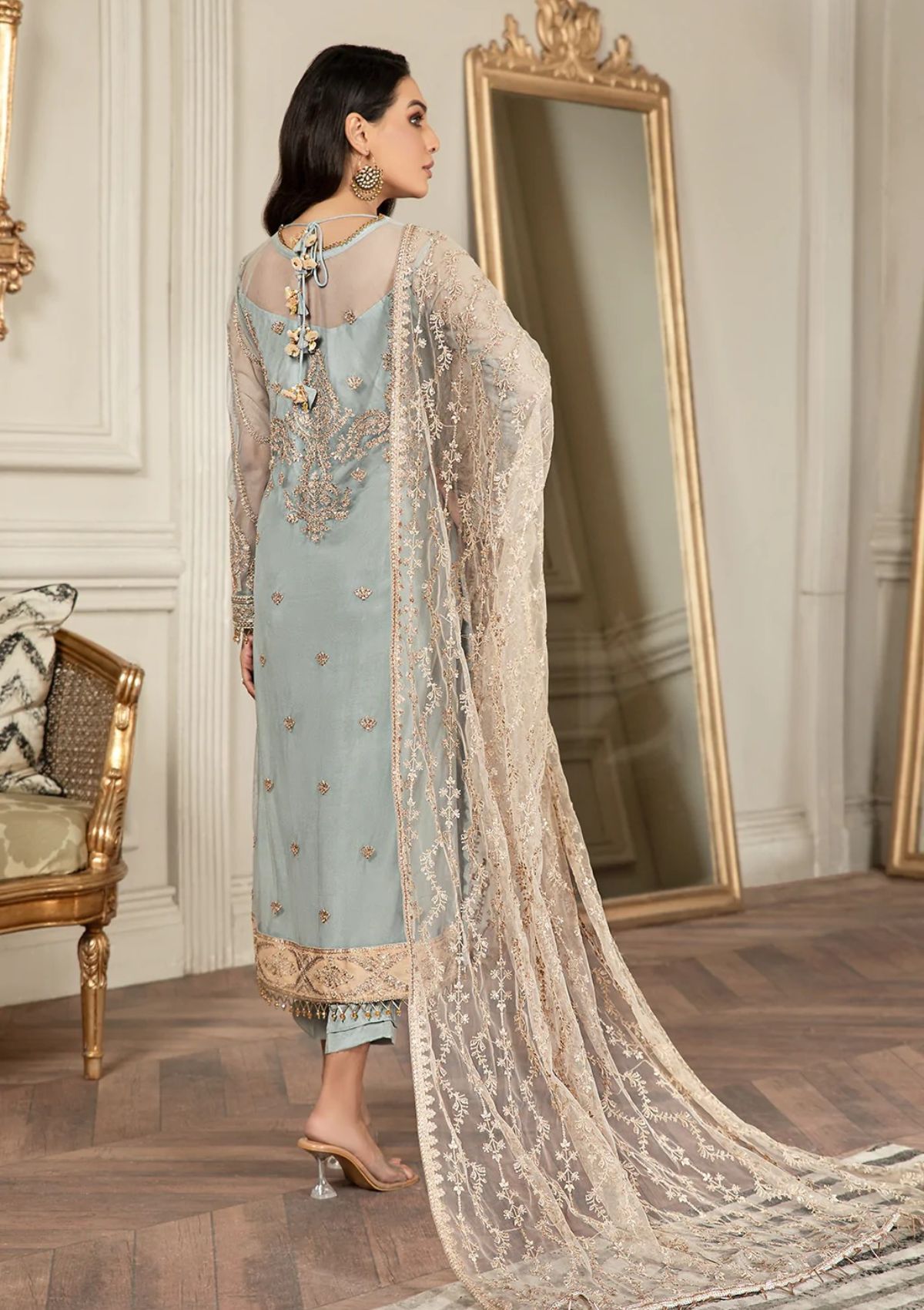 Formal Dress - Zarif - Mehroze - ICEBERG available at Saleem Fabrics Traditions