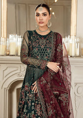 Formal Dress - Zarif - Mehroze - PINE GREEN available at Saleem Fabrics Traditions