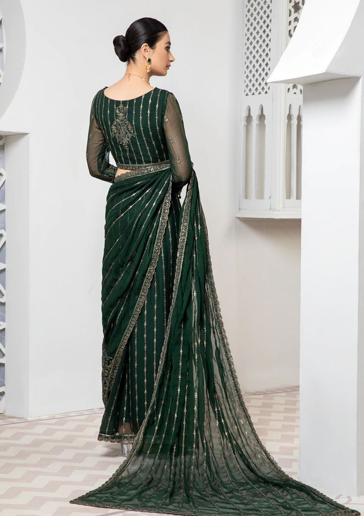 Formal Dress - Zarif - Pareesia - D#10 FREESIA available at Saleem Fabrics Traditions