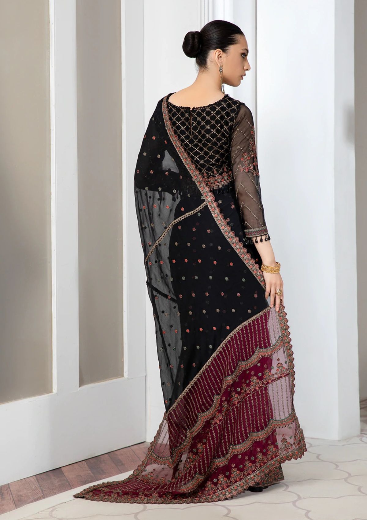 Formal Dress - Zarif - Pareesia - SMOKISH available at Saleem Fabrics Traditions