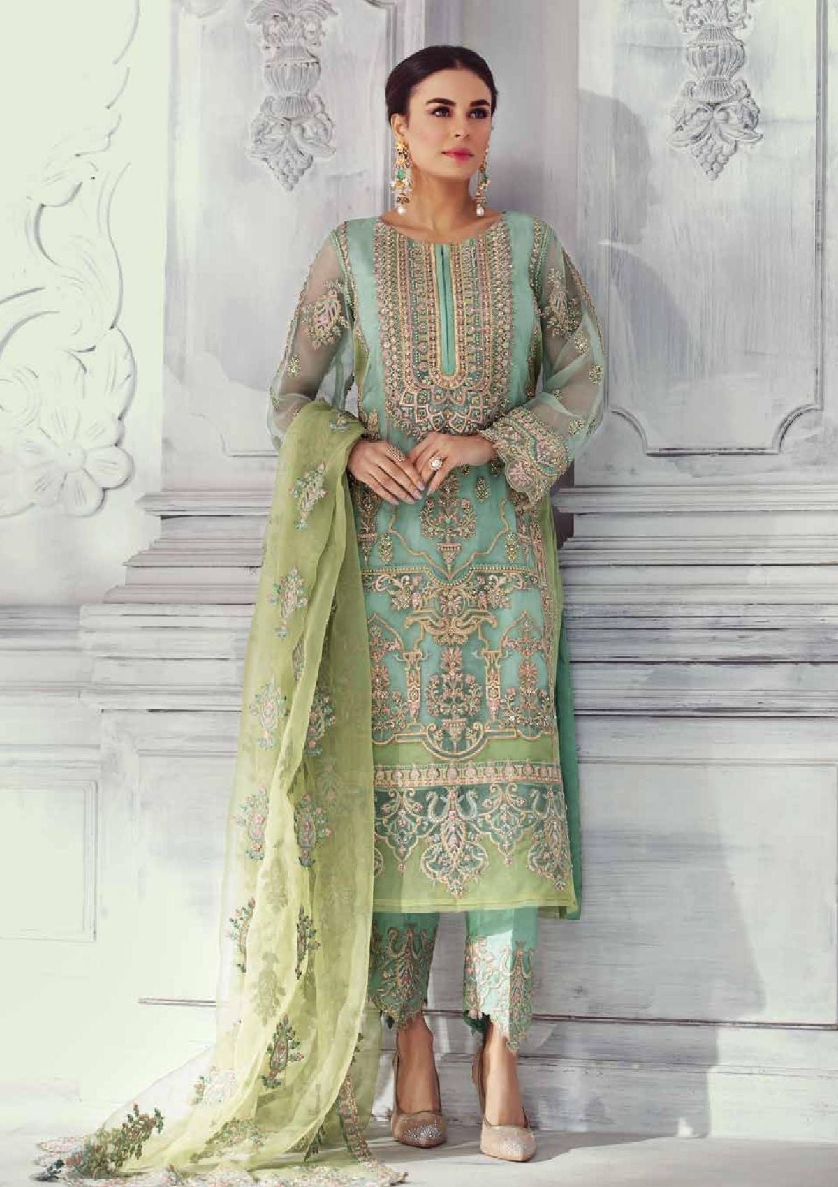 Formal dress - Charizma - Dastan-e-Jashan - DJW#13 available at Saleem Fabrics Traditions