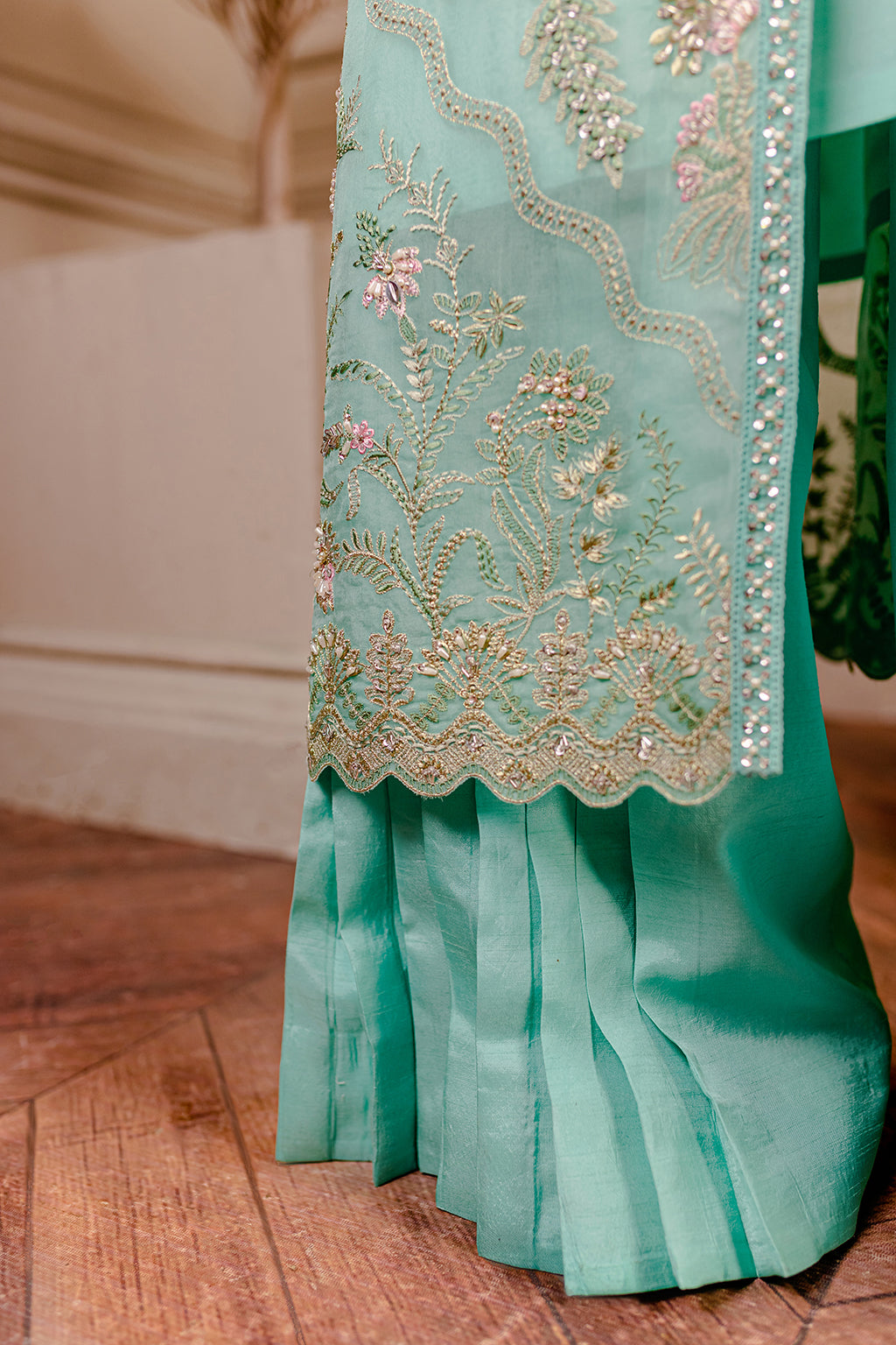 Formal Collection - Fozia Khalid - Lumieres Festive - VoL 3 - Tiffany Blue