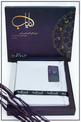 Indicot Nayaab Shade#601 (White) available at Saleem Fabrics Traditions