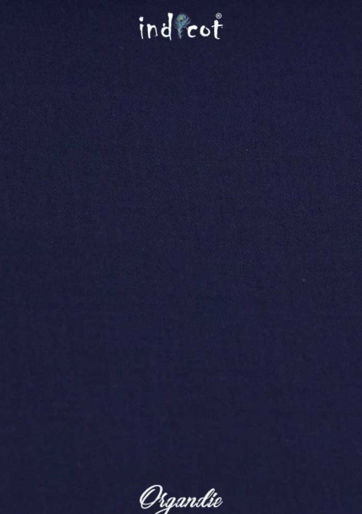 Indicot Organdie Color#15 Navy available at Saleem Fabrics Traditions