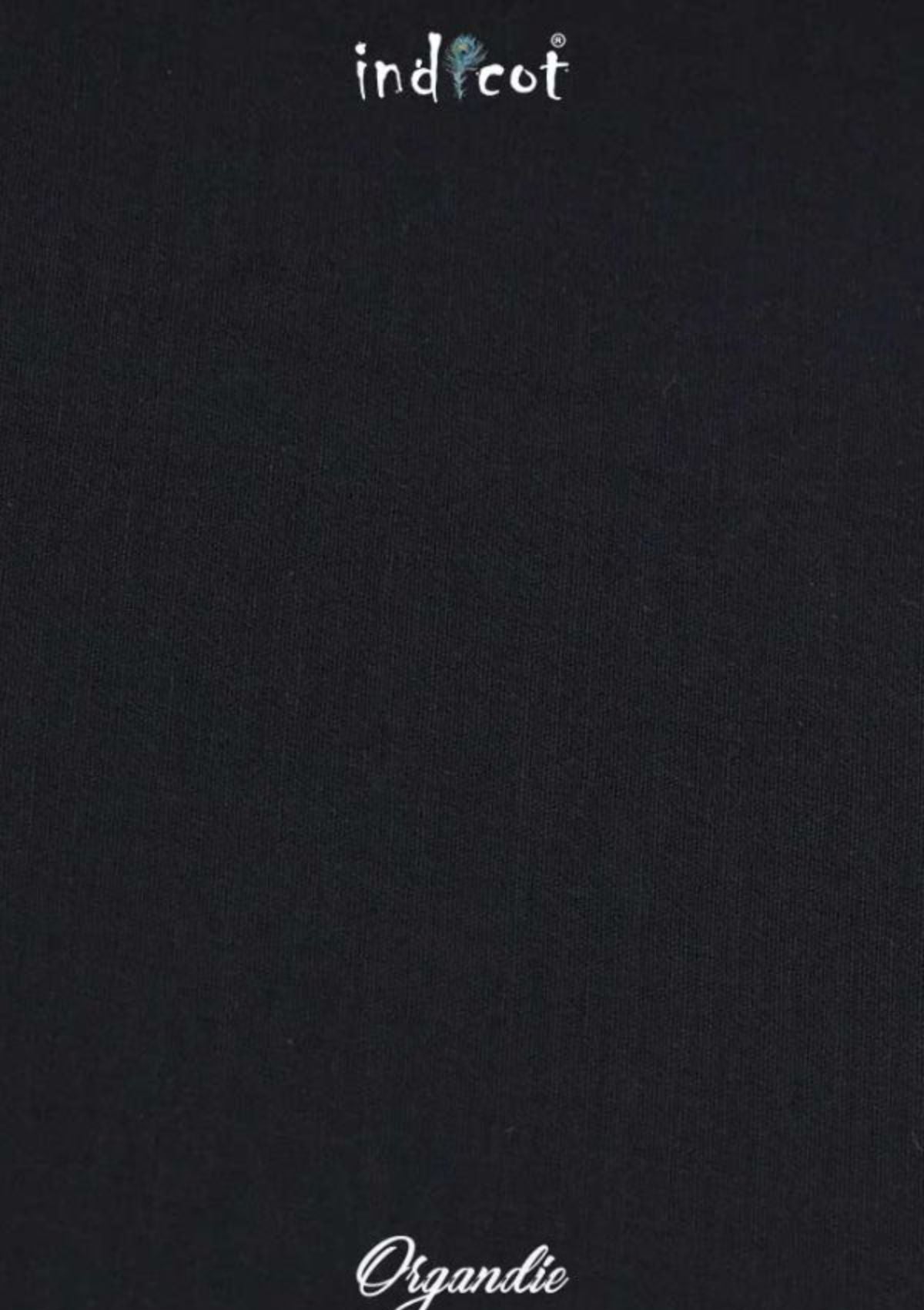 Indicot Organdie Color#16 Black available at Saleem Fabrics Traditions