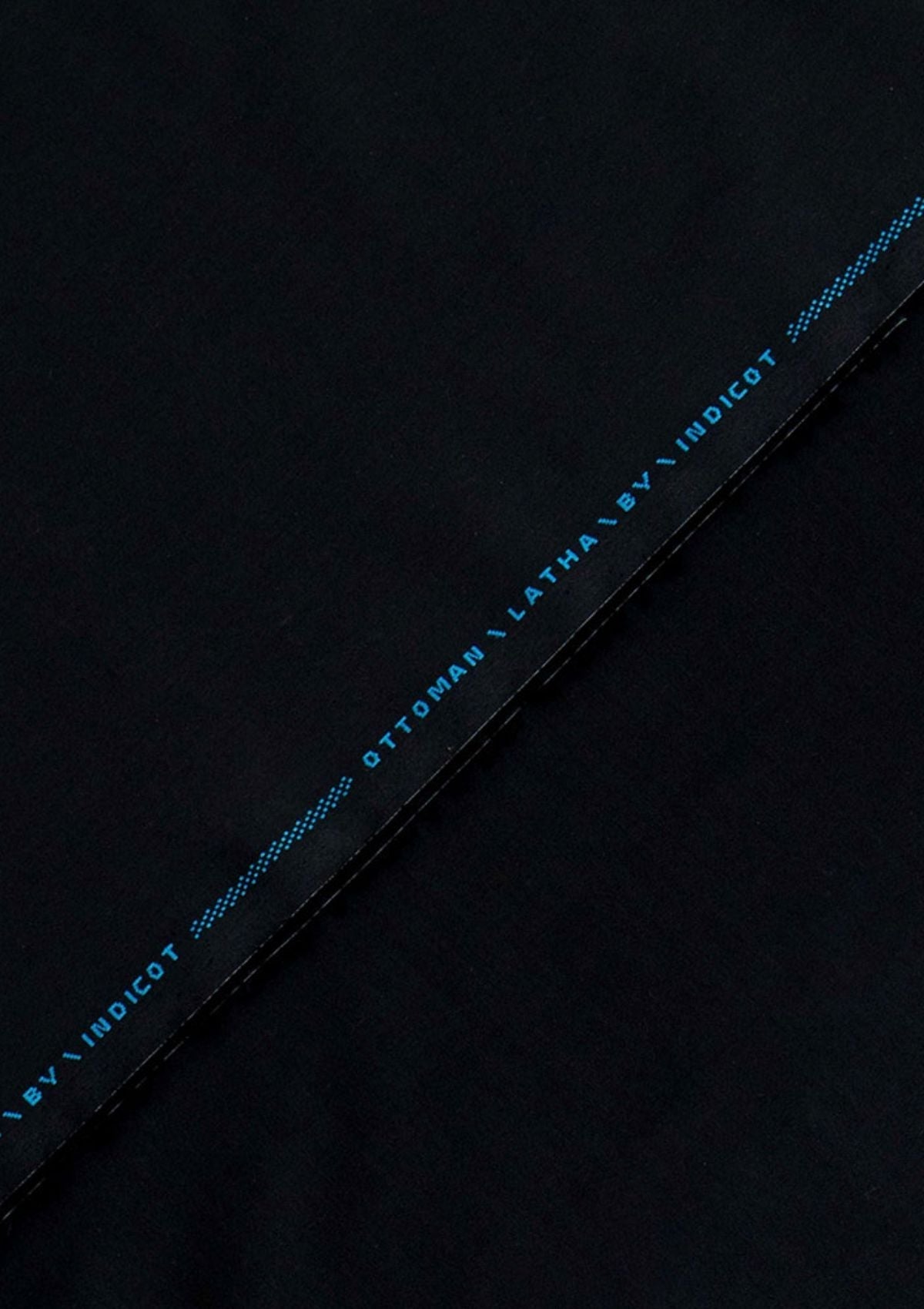 Indicot Ottoman Latha Color# (06 Black) available at Saleem Fabrics Traditions