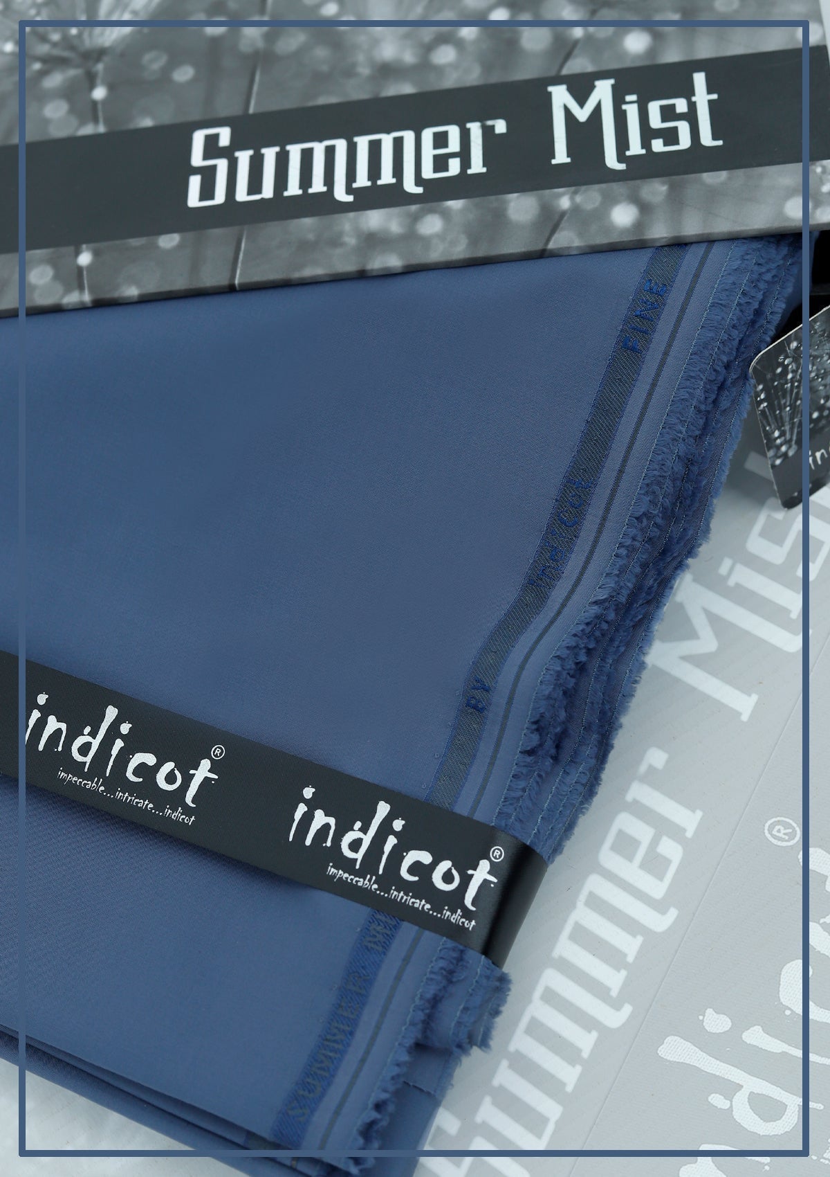 Indicot Summer Mist S#822 (S Blue) available at Saleem Fabrics Traditions