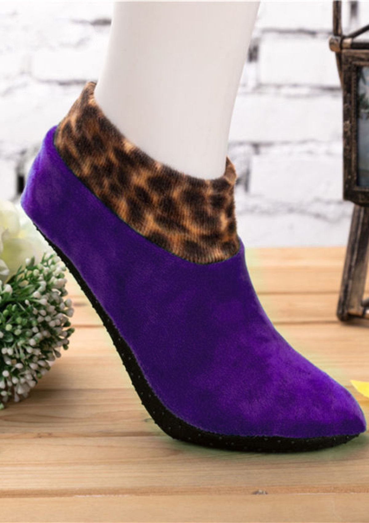 Kids Velvet Socks D#5 (Purple) available at Saleem Fabrics Traditions