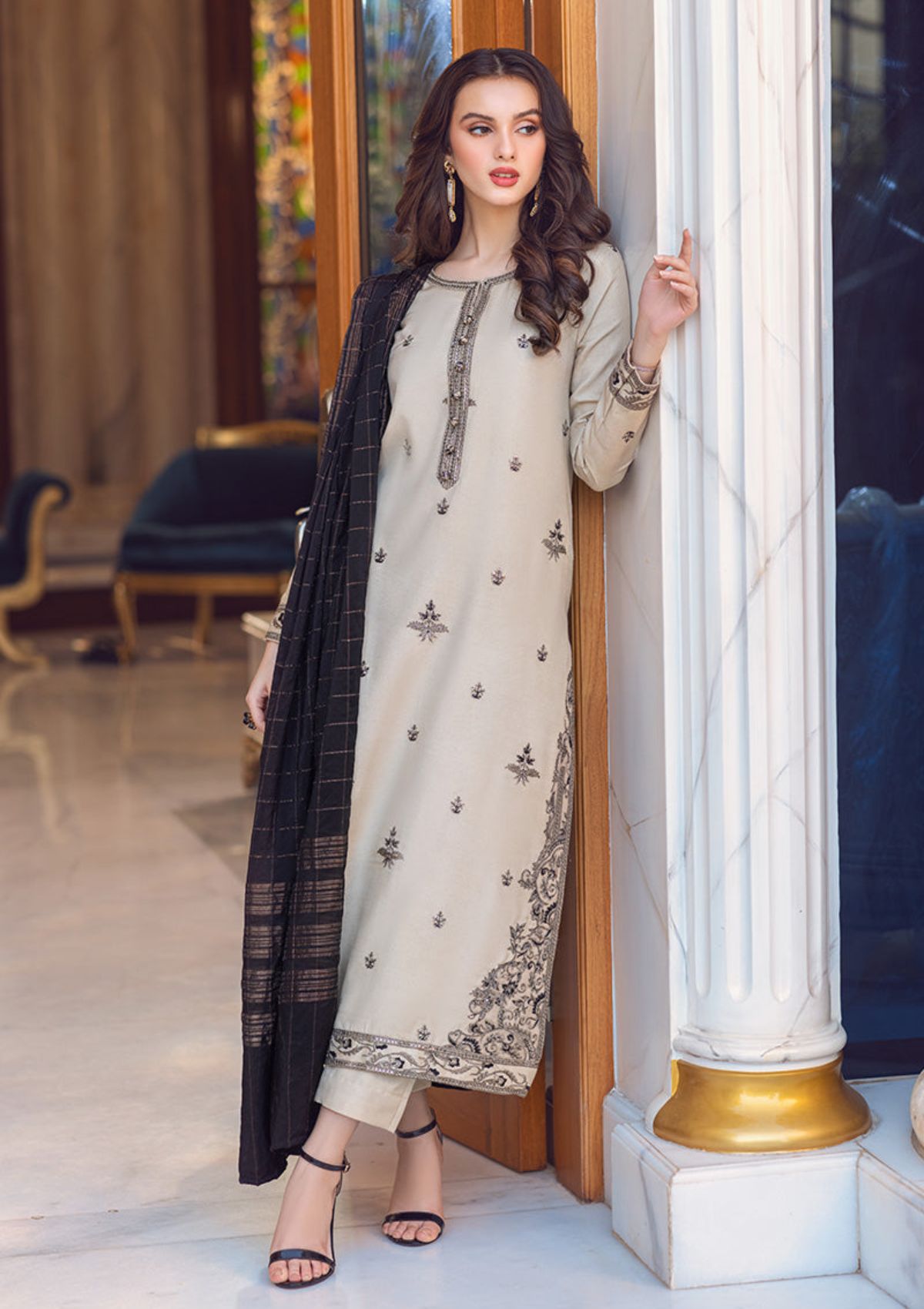 Lawn Collection - Asim Jofa - Essentials - 3Pc - AJE#13 available at Saleem Fabrics Traditions