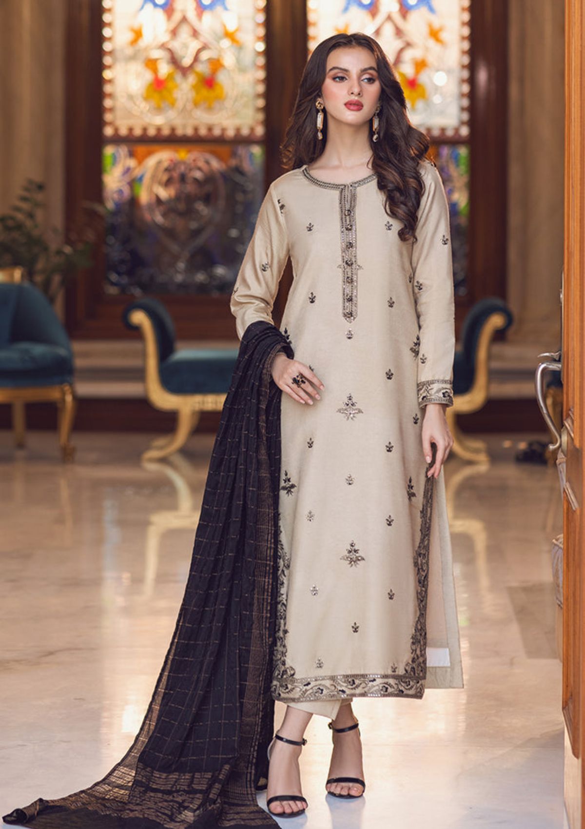 Lawn Collection - Asim Jofa - Essentials - 3Pc - AJE#13 available at Saleem Fabrics Traditions