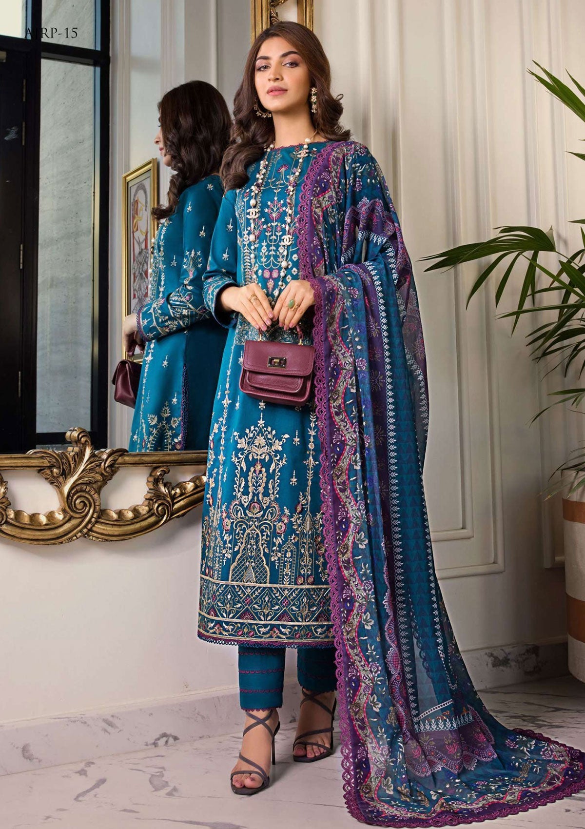 Lawn Collection - Asim Jofa - Rania - AJRP#15 available at Saleem Fabrics Traditions