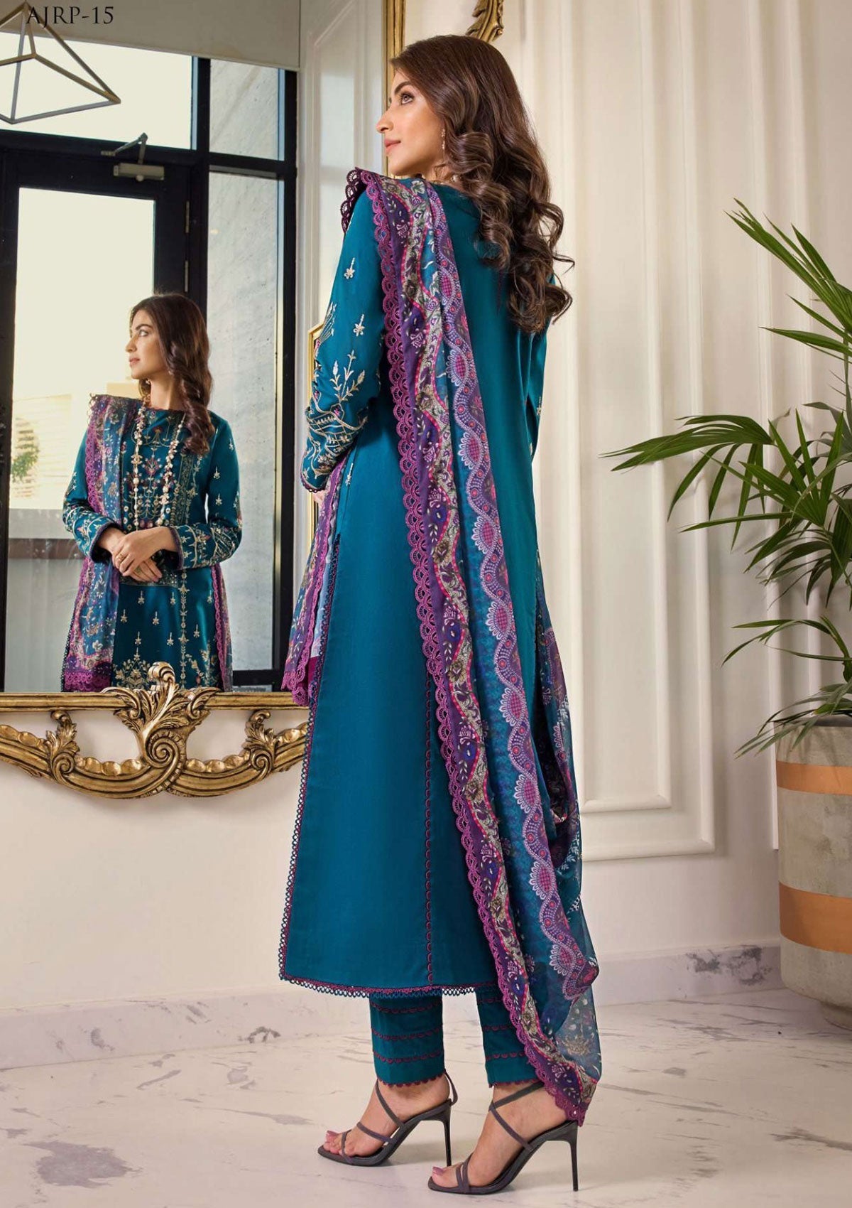 Lawn Collection - Asim Jofa - Rania - AJRP#15 available at Saleem Fabrics Traditions