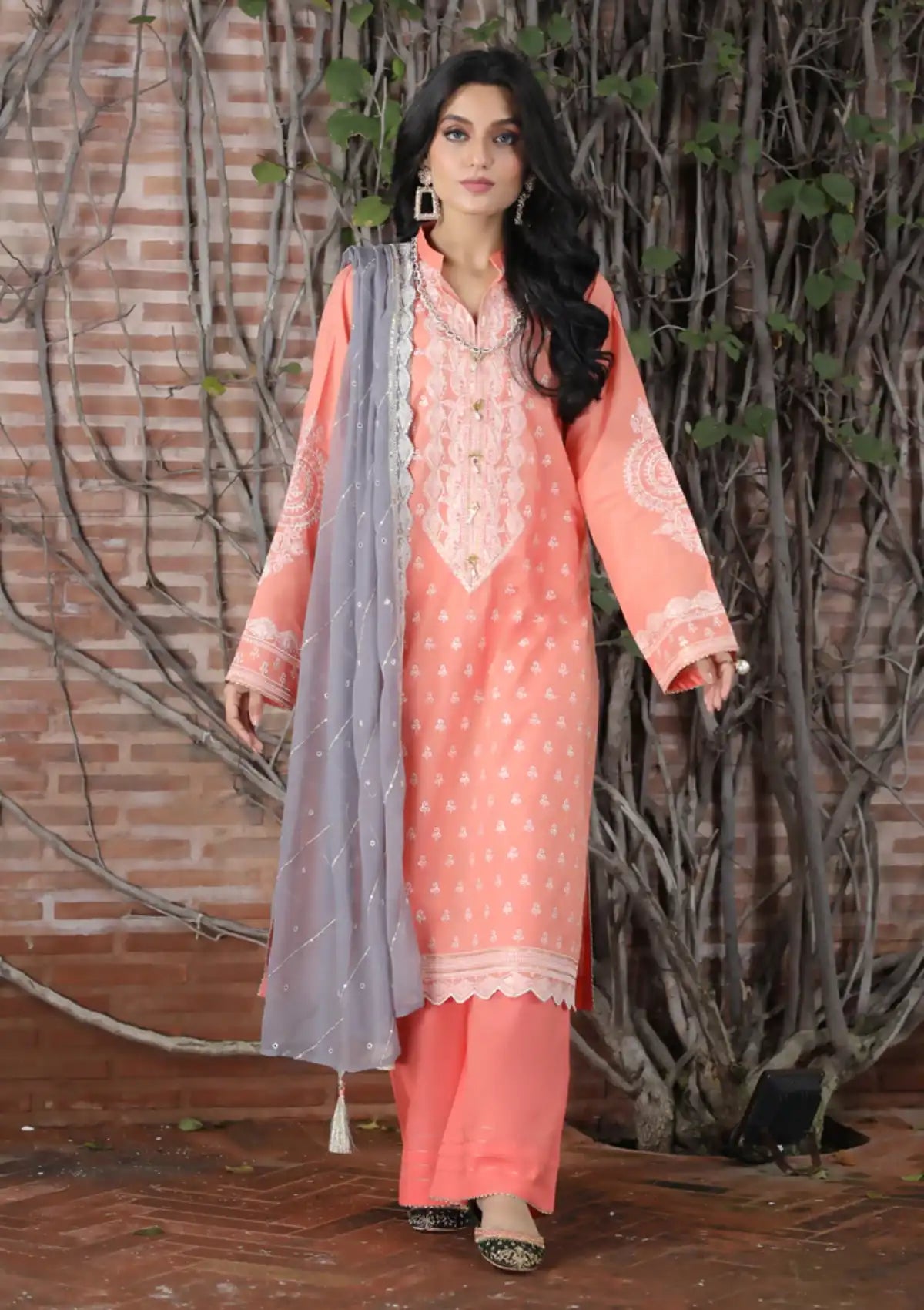 Lawn Collection - Lakhany - Spring - V02 -  SEC#3025 available at Saleem Fabrics Traditions