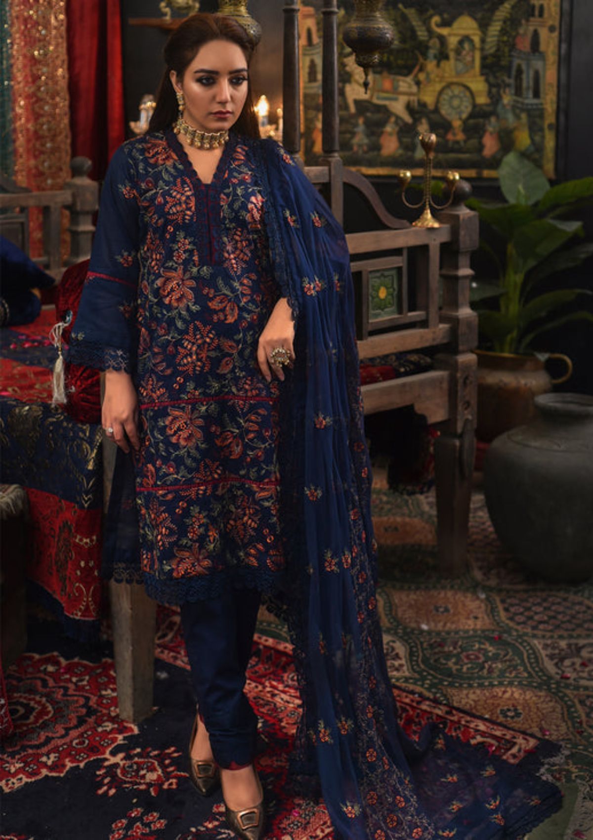 Lawn Collection - Mahunur - Luxury - MHR#04 available at Saleem Fabrics Traditions