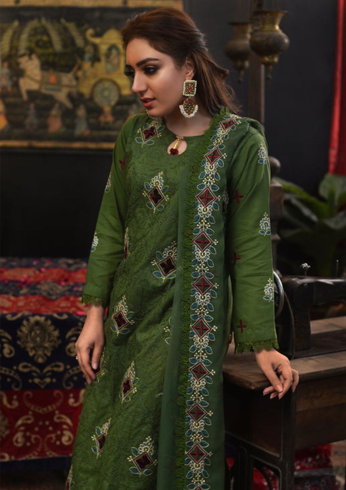 Lawn Collection - Mahunur - Luxury - MHR#06 available at Saleem Fabrics Traditions