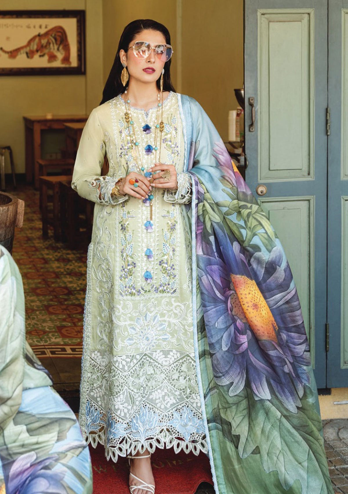 Lawn Collection - Mushq - Lawana - MSL#4 available at Saleem Fabrics Traditions