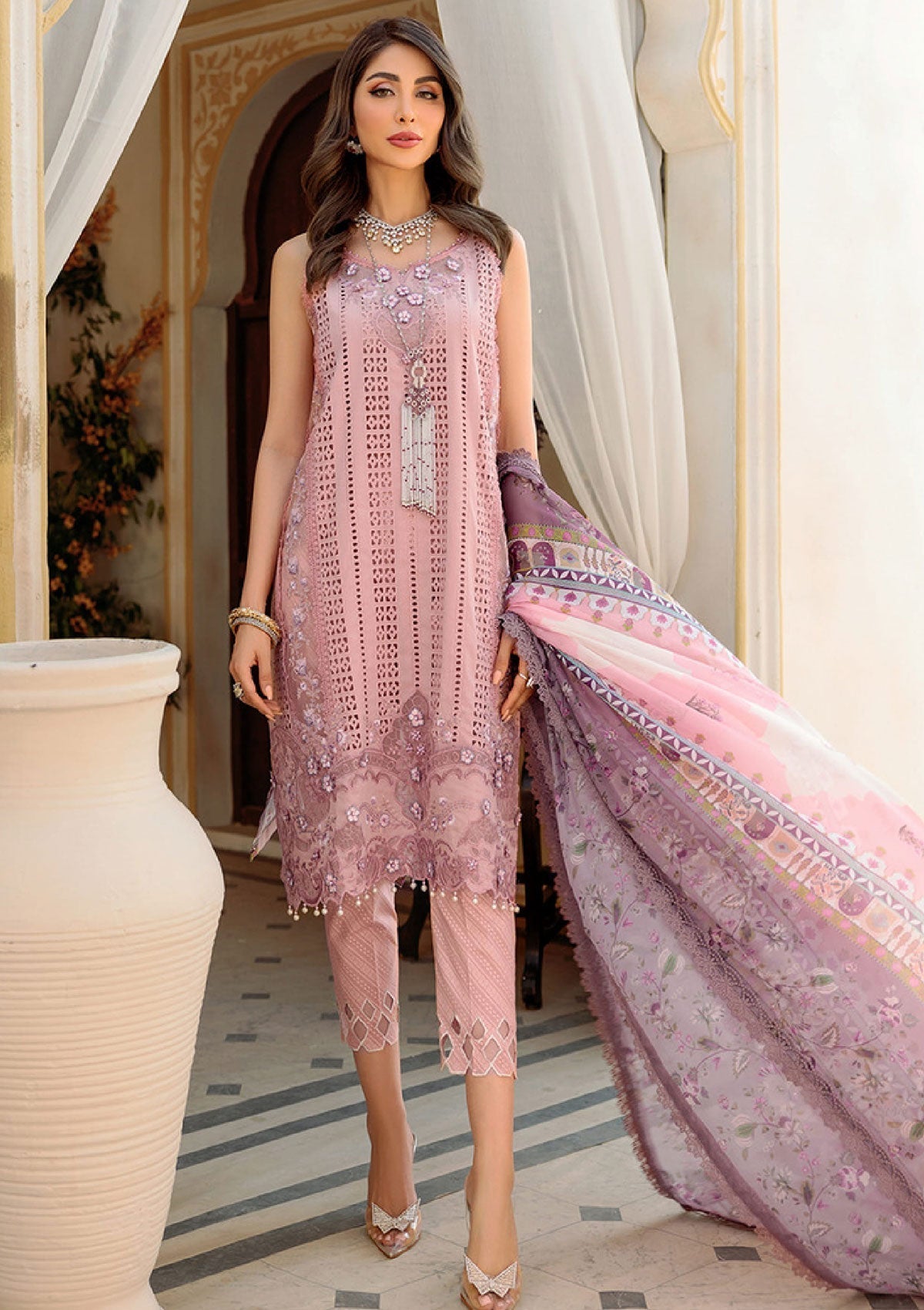 Lawn Collection - Noor - Saadia Asad - Eid - Chikankari - SA#4A available at Saleem Fabrics Traditions