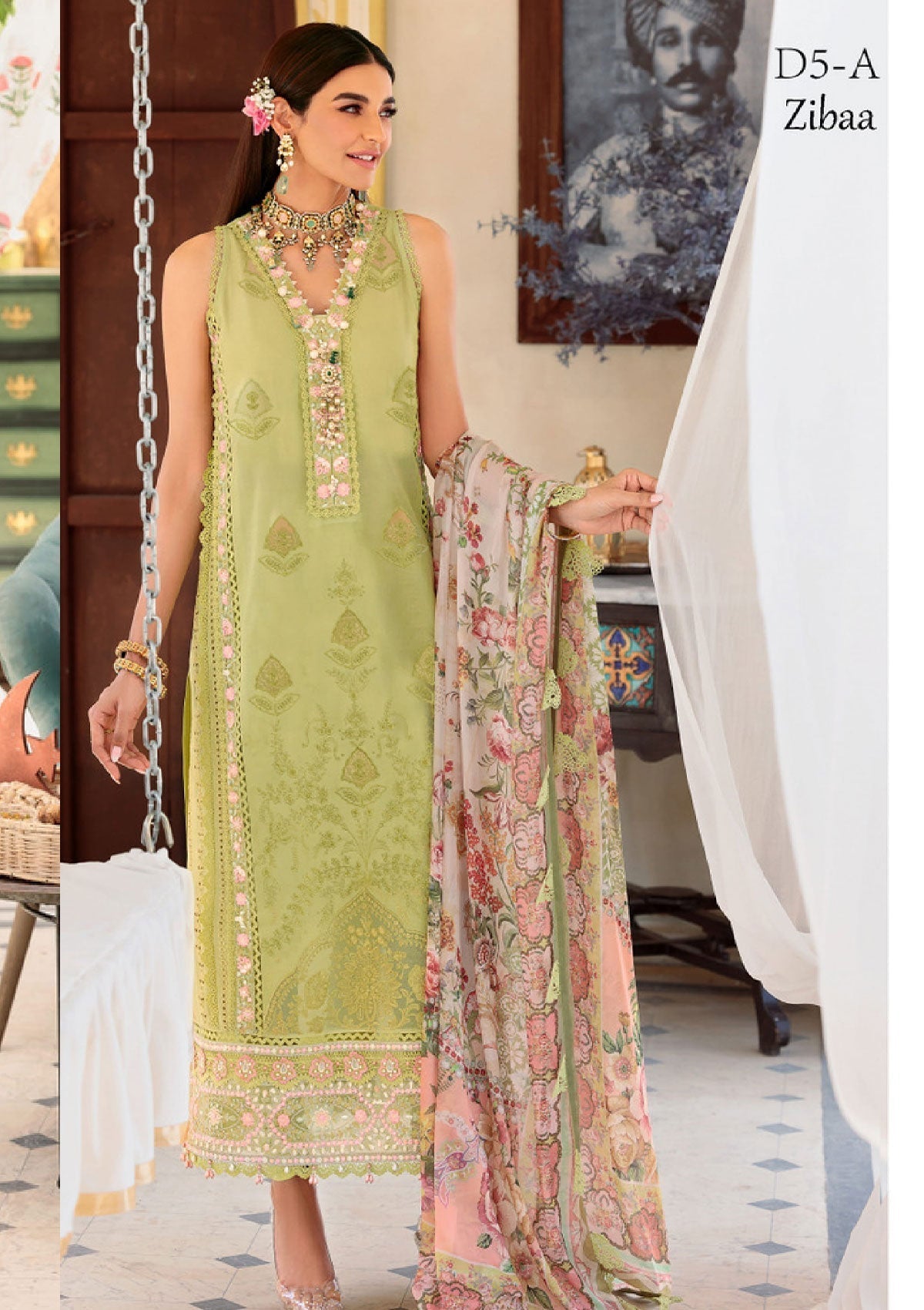 Lawn Collection - Noor - Saadia Asad - Eid - Chikankari - SA#5A available at Saleem Fabrics Traditions