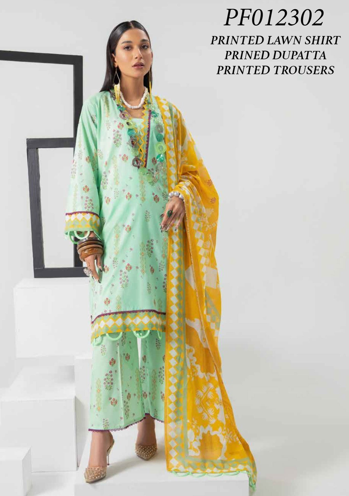 Lawn Collection - Paltar - Saanjh - PF#302 available at Saleem Fabrics Traditions