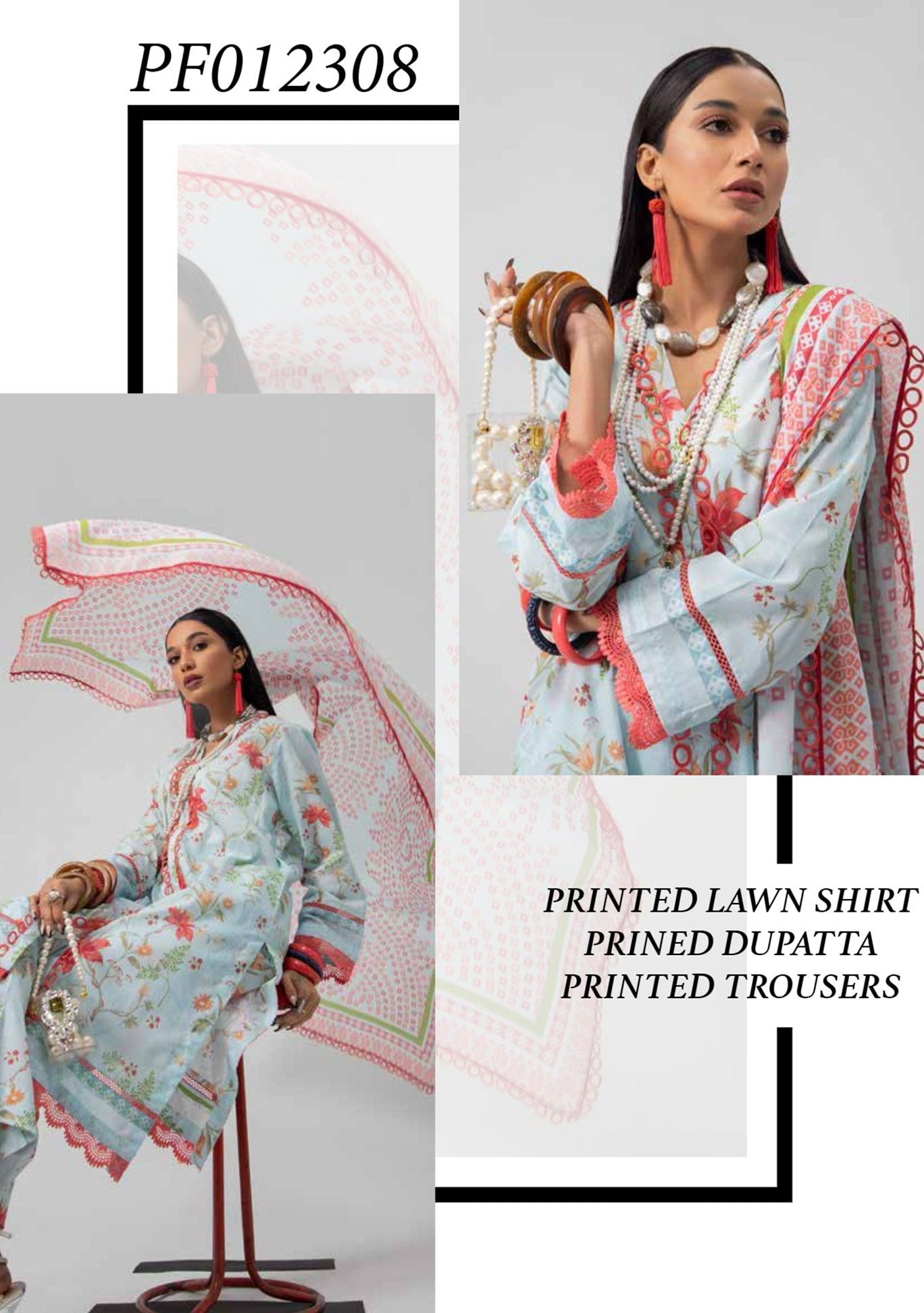 Lawn Collection - Paltar - Saanjh - PF#308 available at Saleem Fabrics Traditions