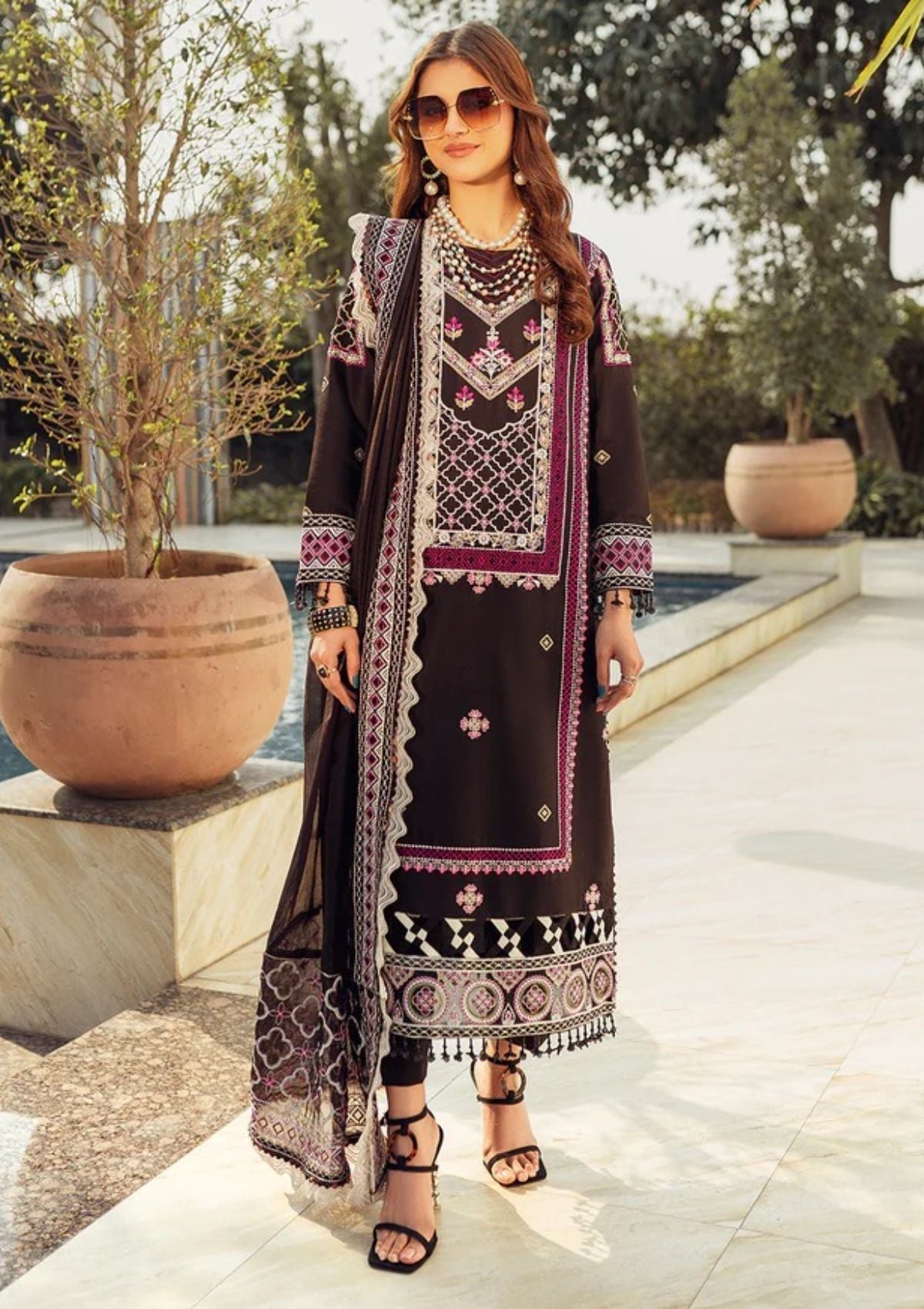Lawn Collection - Parishay - Noor e Nazar - NNS#02 available at Saleem Fabrics Traditions