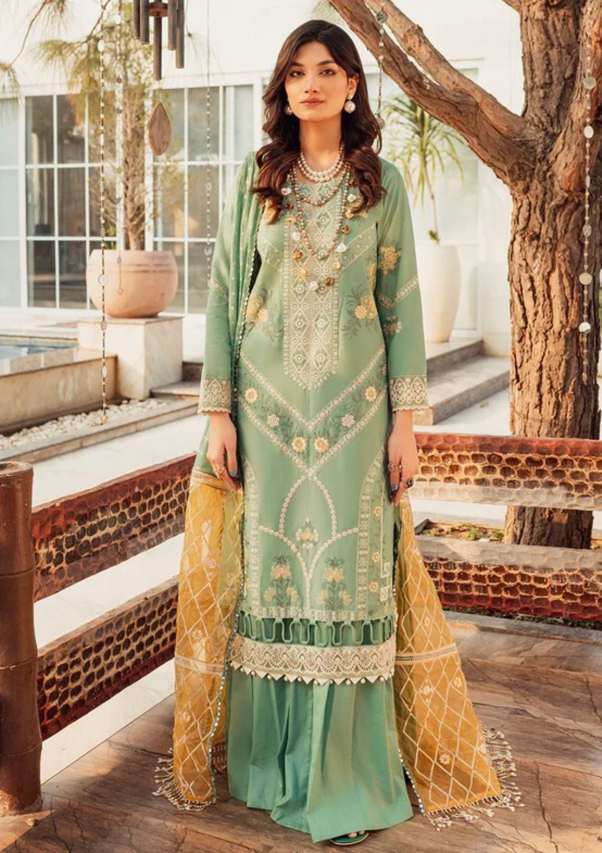 Lawn Collection - Parishay - Noor e Nazar - NNS#07 available at Saleem Fabrics Traditions