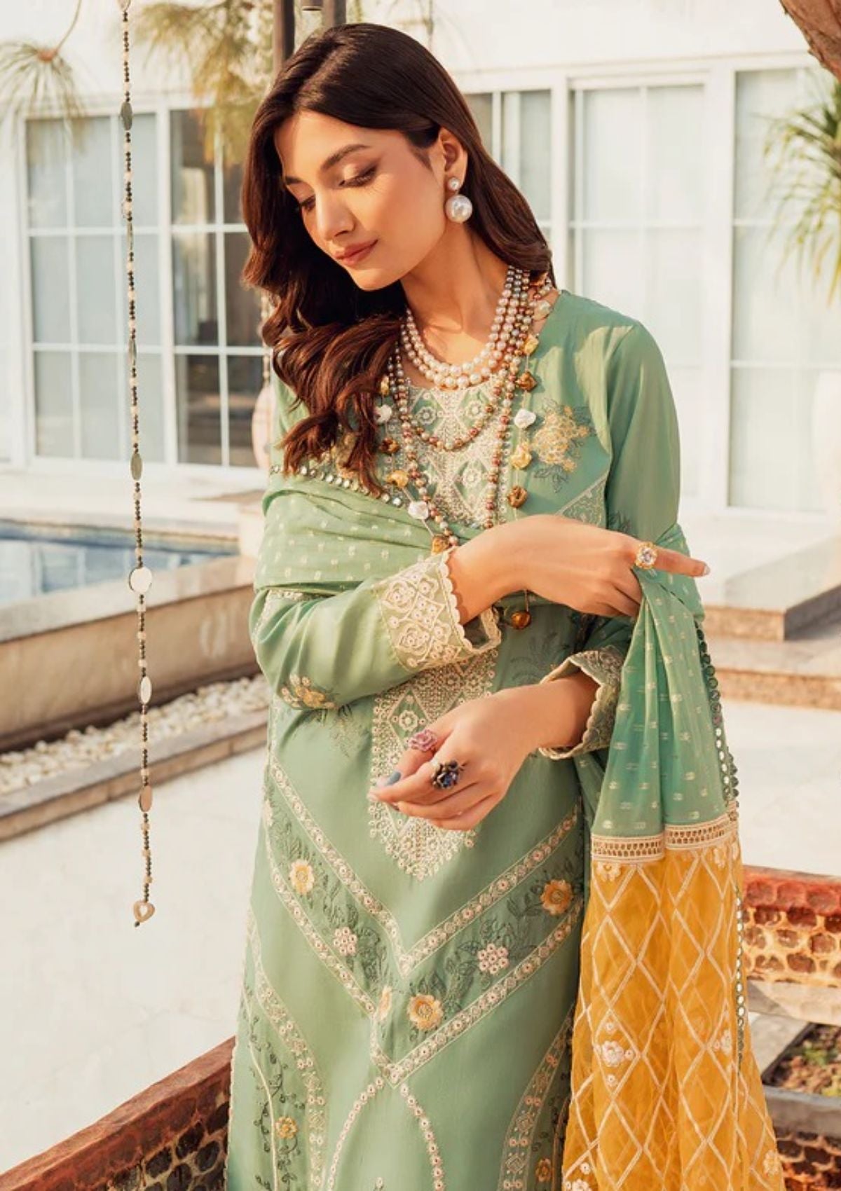 Lawn Collection - Parishay - Noor e Nazar - NNS#07 available at Saleem Fabrics Traditions