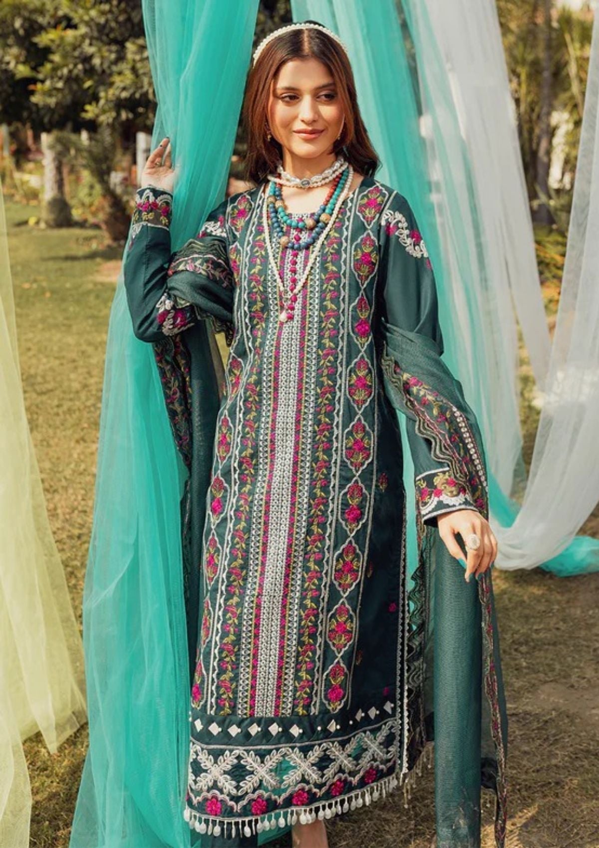 Lawn Collection - Parishay - Noor e Nazar - NNS#10 available at Saleem Fabrics Traditions