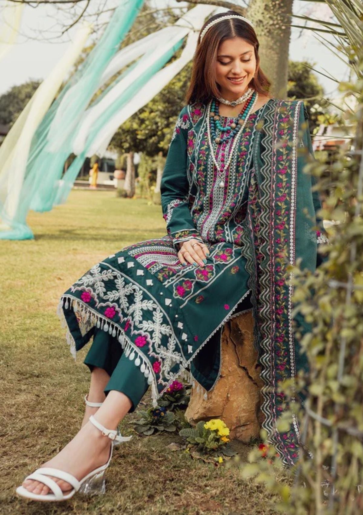 Lawn Collection - Parishay - Noor e Nazar - NNS#10 available at Saleem Fabrics Traditions