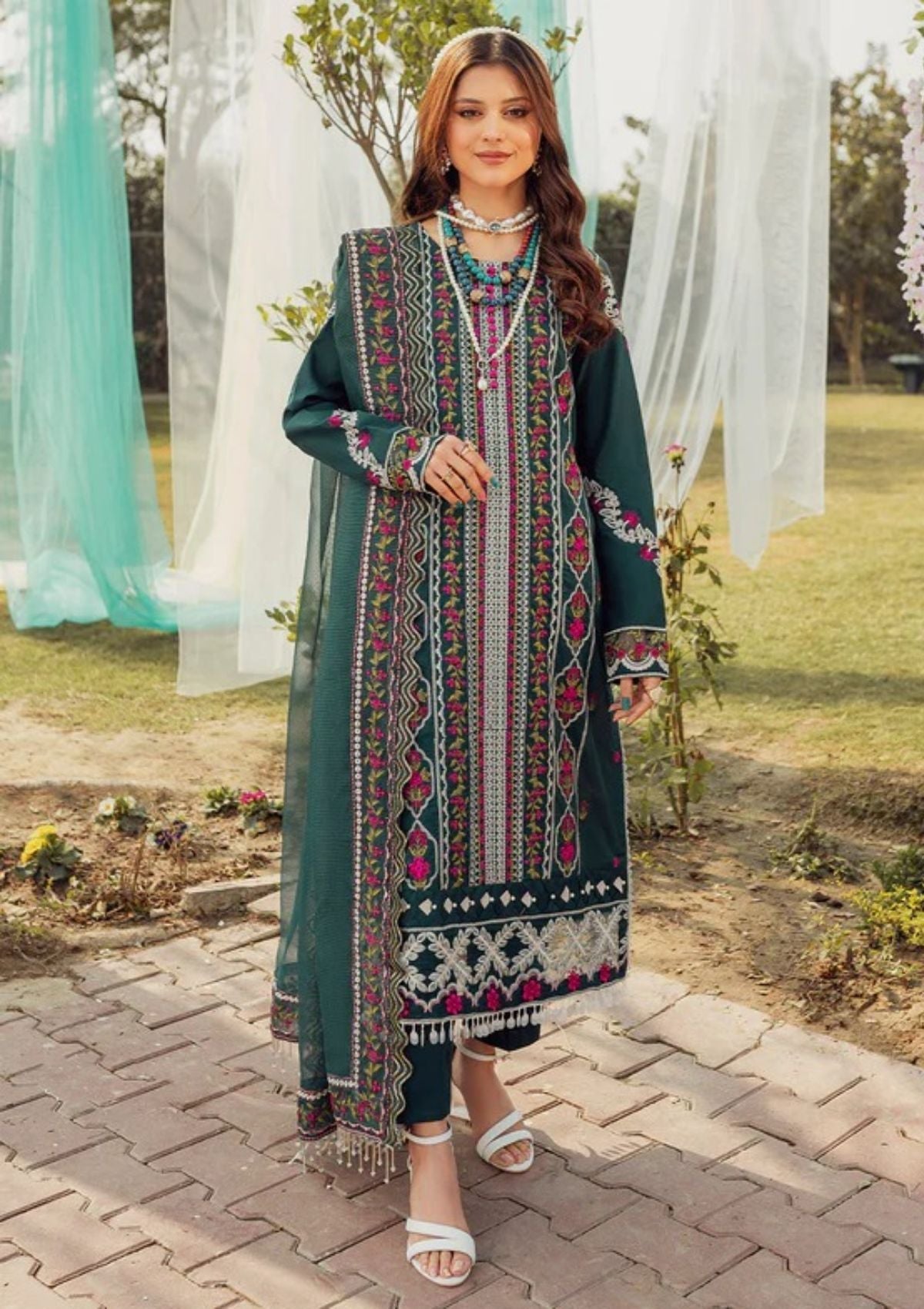 Lawn Collection - Parishay - Noor e Nazar - NNS#10 available at Saleem Fabrics Traditions