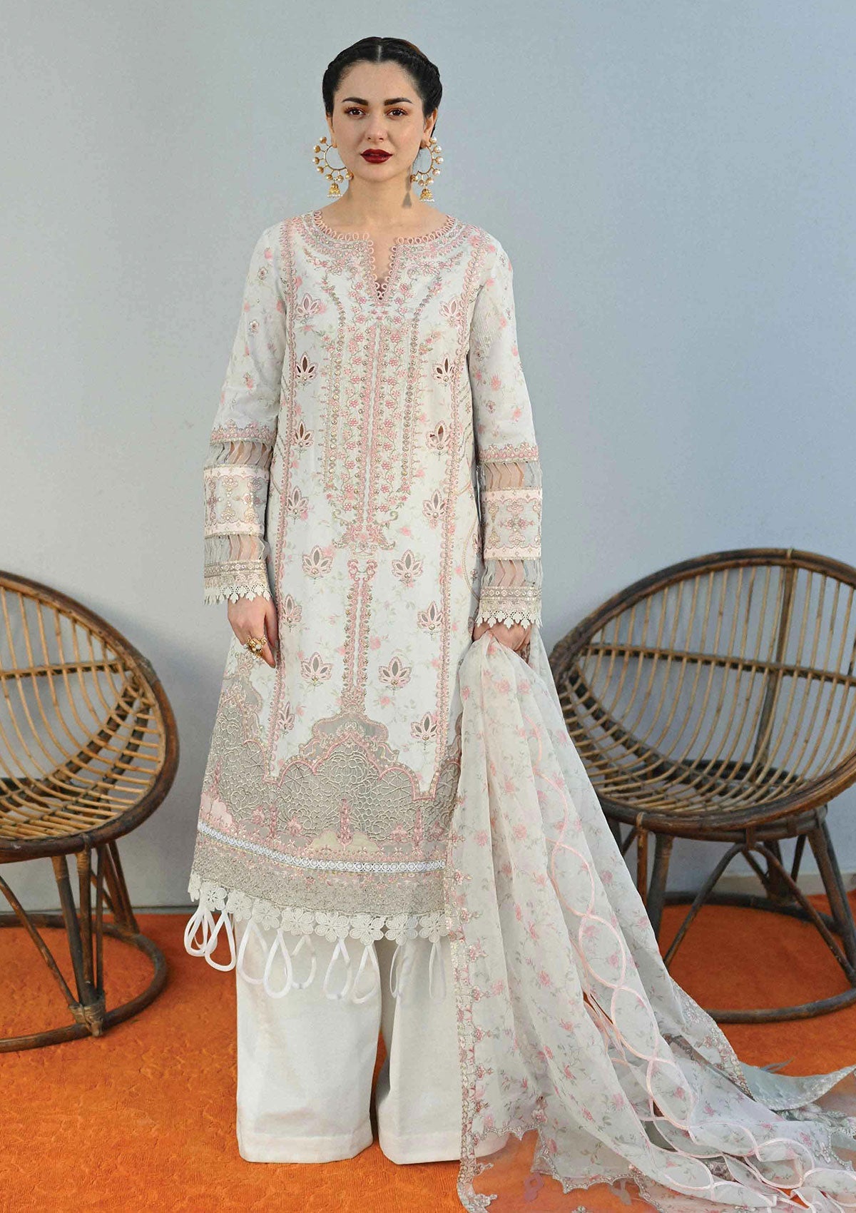Lawn Collection - Qalamkar - Sahil - SP#12 available at Saleem Fabrics Traditions