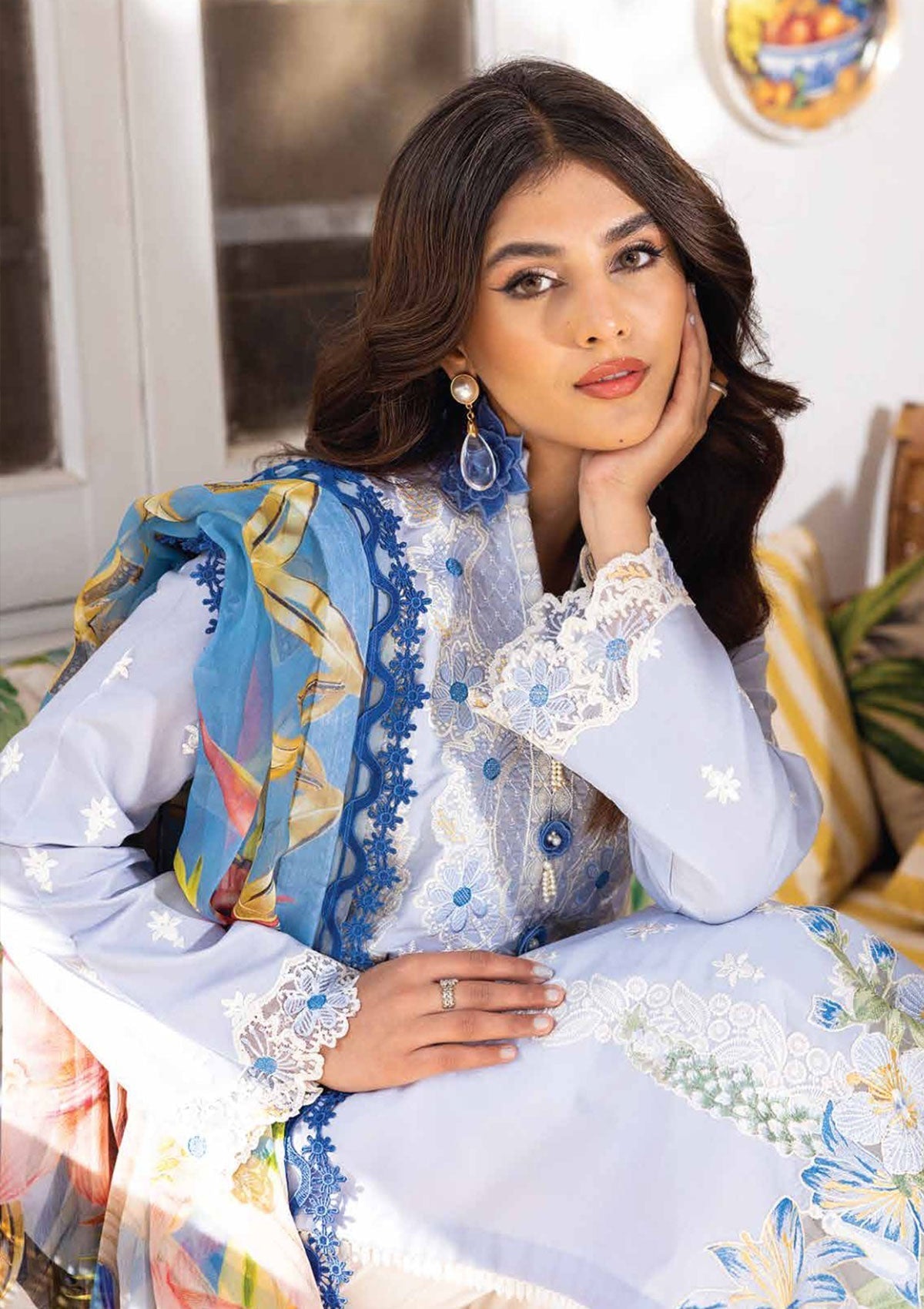 Lawn Collection - Roheenaz - Tabeer - RNT#4A available at Saleem Fabrics Traditions