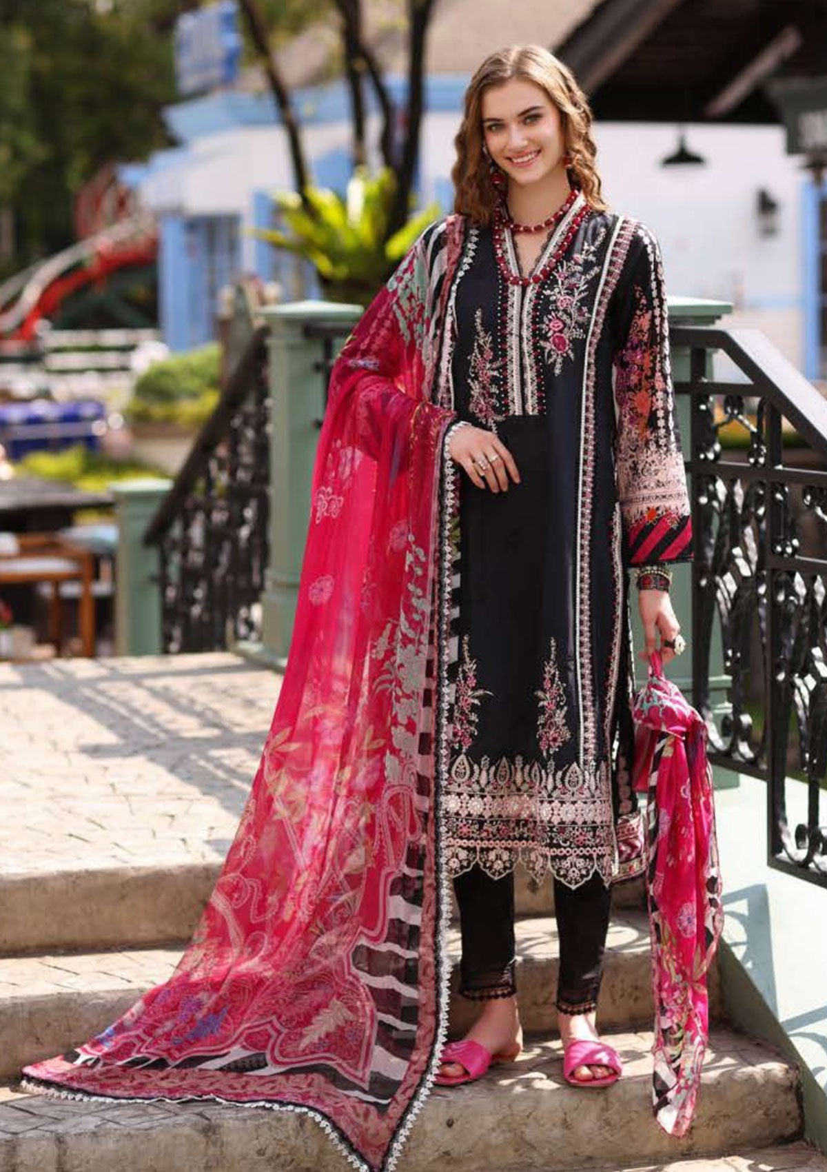 Lawn Collection - Saadia Asad - Luxe Printkari - SLP#2B available at Saleem Fabrics Traditions