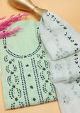 Paper Cotton Ari Work Patch 2Pc D#03 (Green) available at Saleem Fabrics Traditions